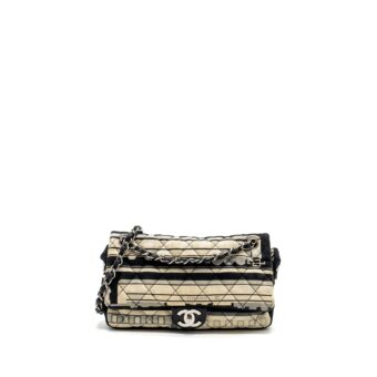 Chanel Central Station / Le Train Flap Bag Fabric Multicolour SHW