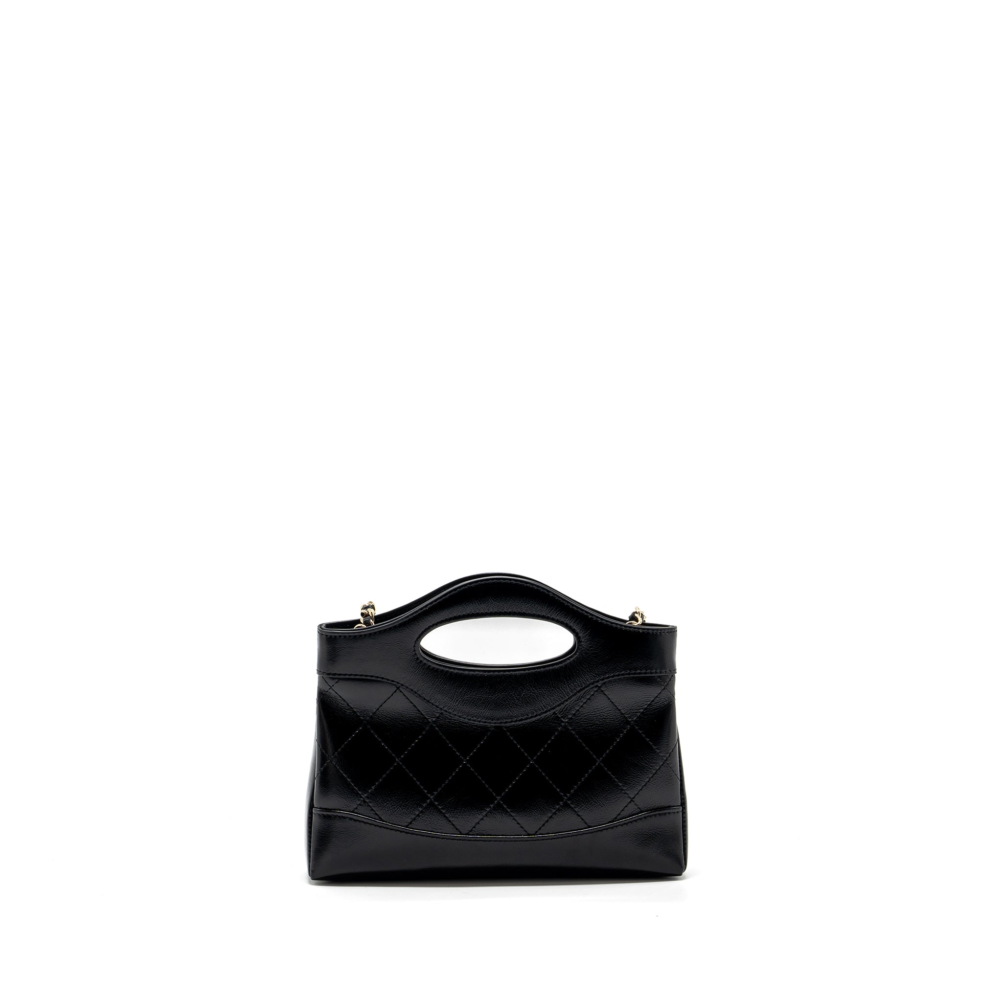 Chanel 24C mini 31 clutch with chain shiny calfskin black LGHW (microchip) - Image 2