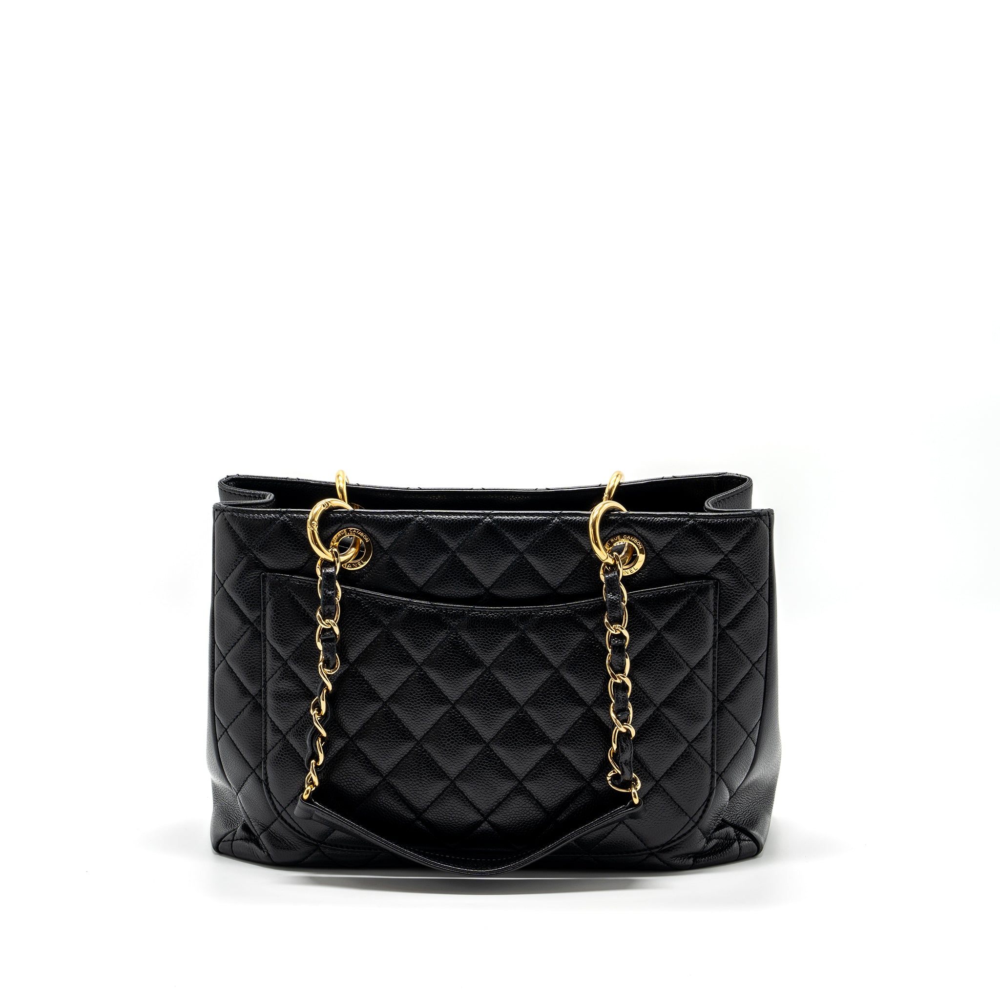 Chanel grand shopping tote bag caviar Black GHW - Image 2