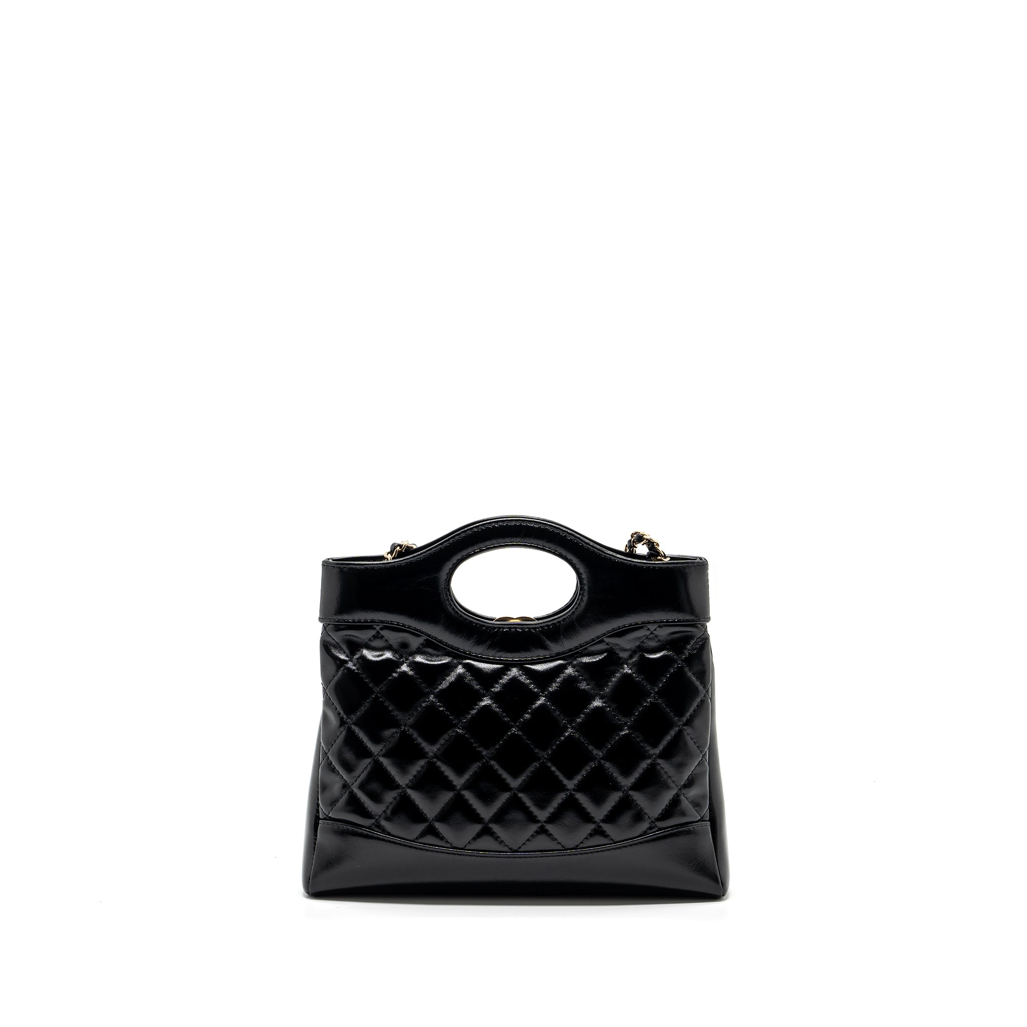Chanel 24C mini 31 bag shiny calfskin black LGHW (microchip) - Image 2
