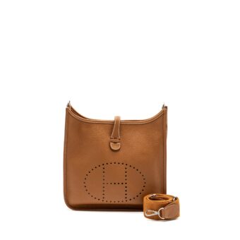 Hermes Evelyne 29 clemence gold SHW stamp U