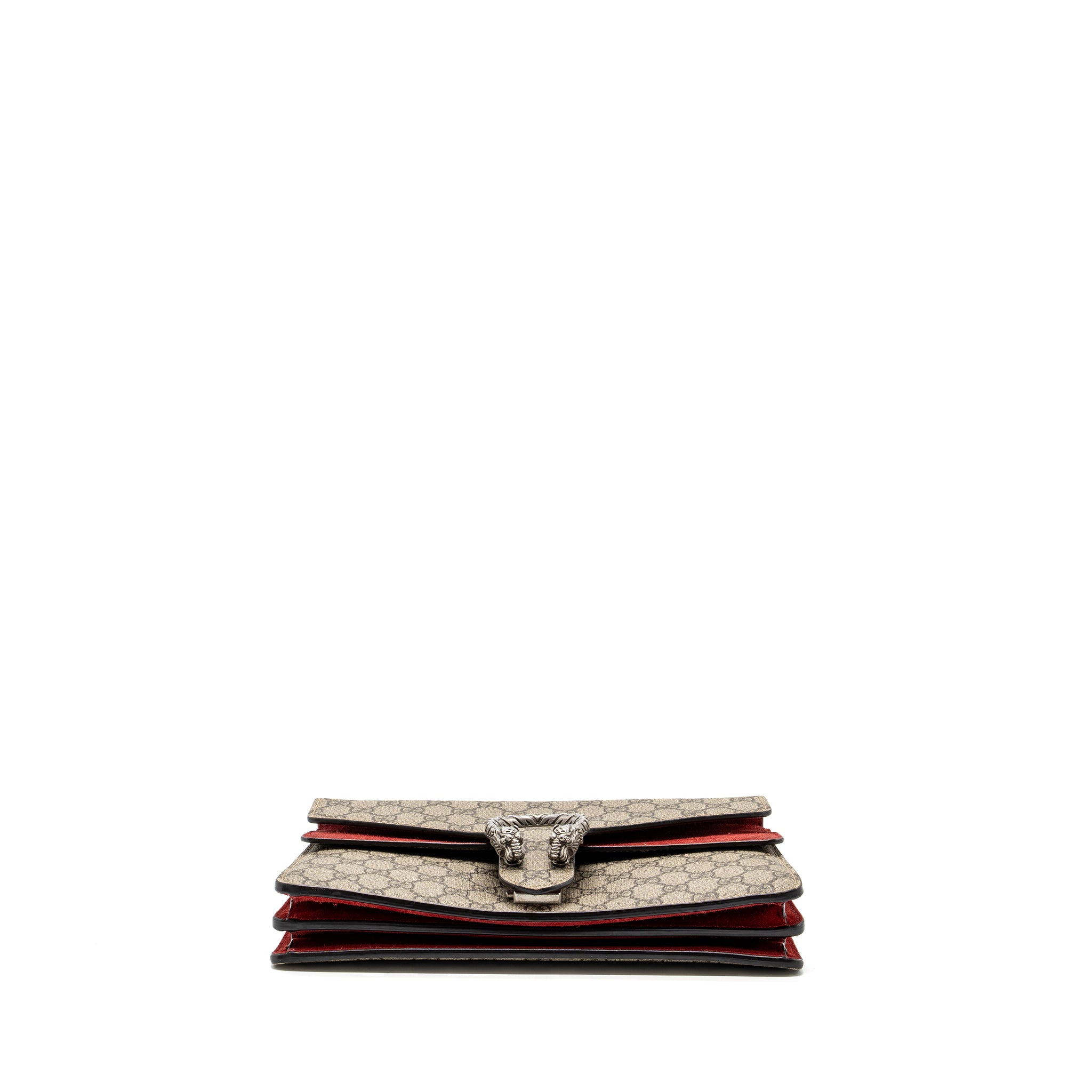 Gucci small Dionysus GG shoulder bag GG supreme canvas/ red SHW - Image 3