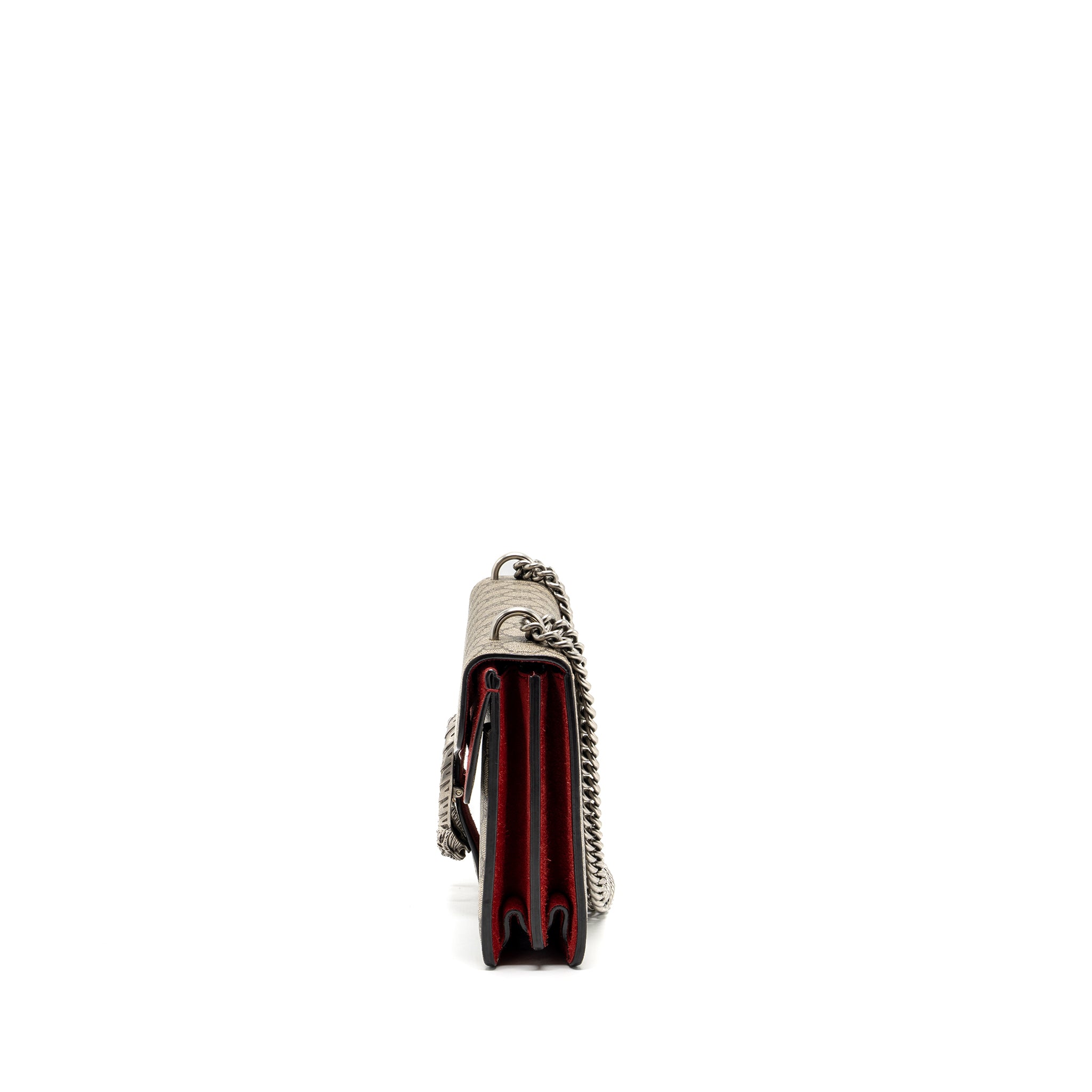 Gucci small Dionysus GG shoulder bag GG supreme canvas/ red SHW - Image 5