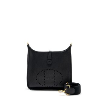 Hermes Evelyne 29 Clemence Black GHW Stamp Z