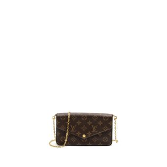 Louis Vuitton Felicie pochette monogram canvas / red GHW