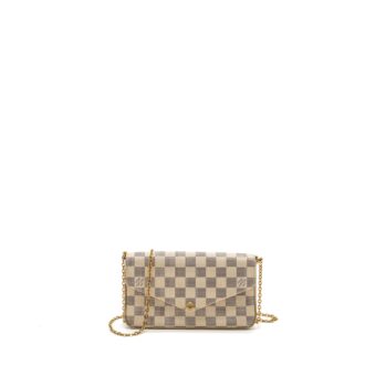Louis Vuitton Felicie pochette damier azur canvas GHW
