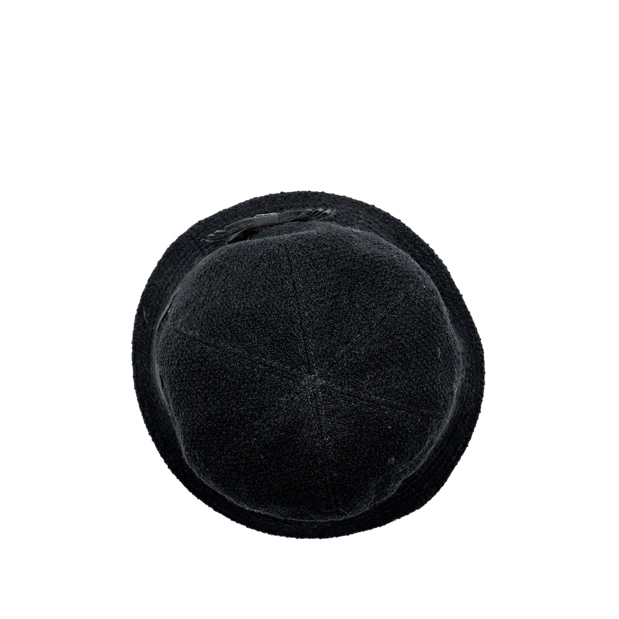 Chanel Size 57 Bucket Hat Wool Black - Image 4