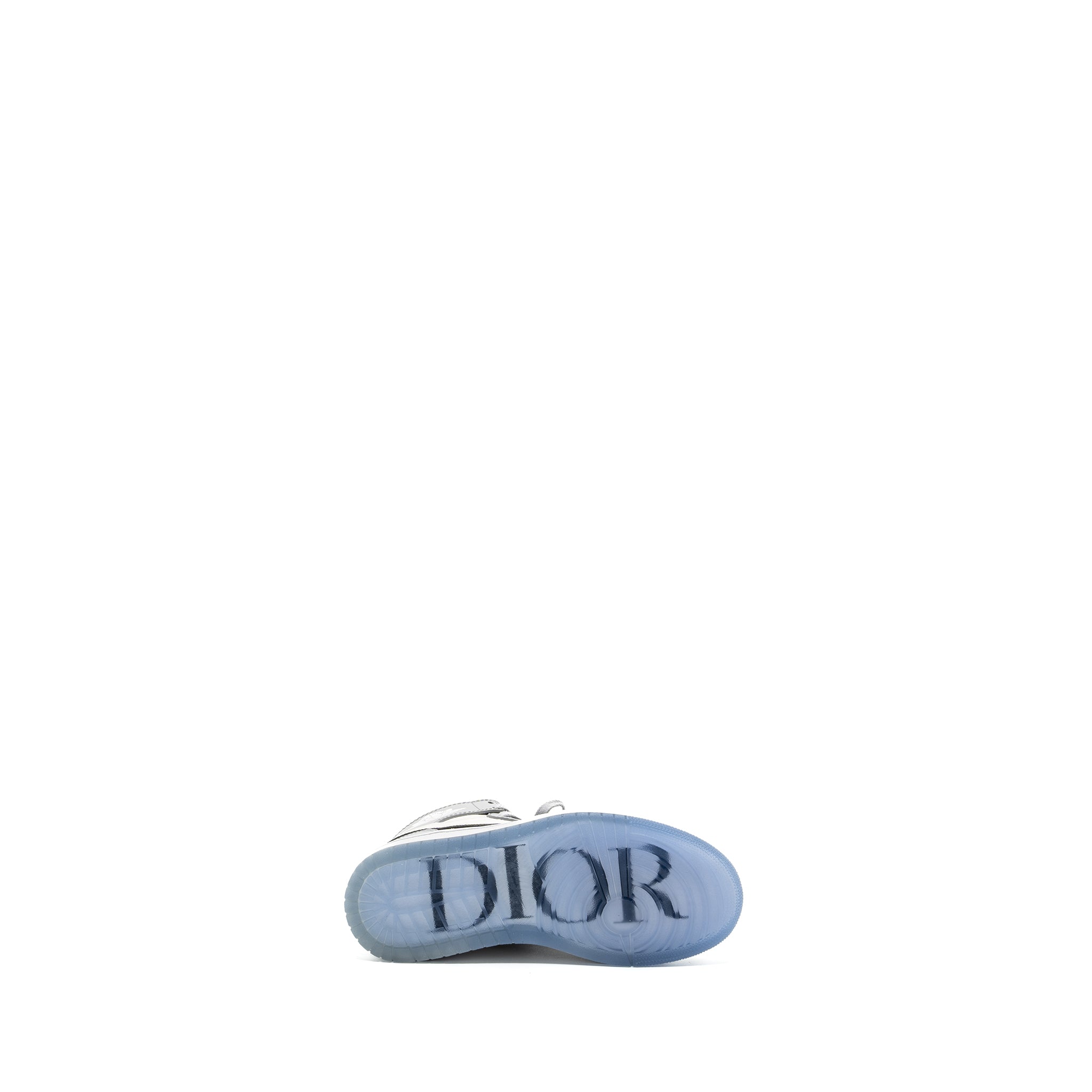 Dior x Air Jordan 1 Retro Size US 3.5 High Sneakers Grey/White - Image 7