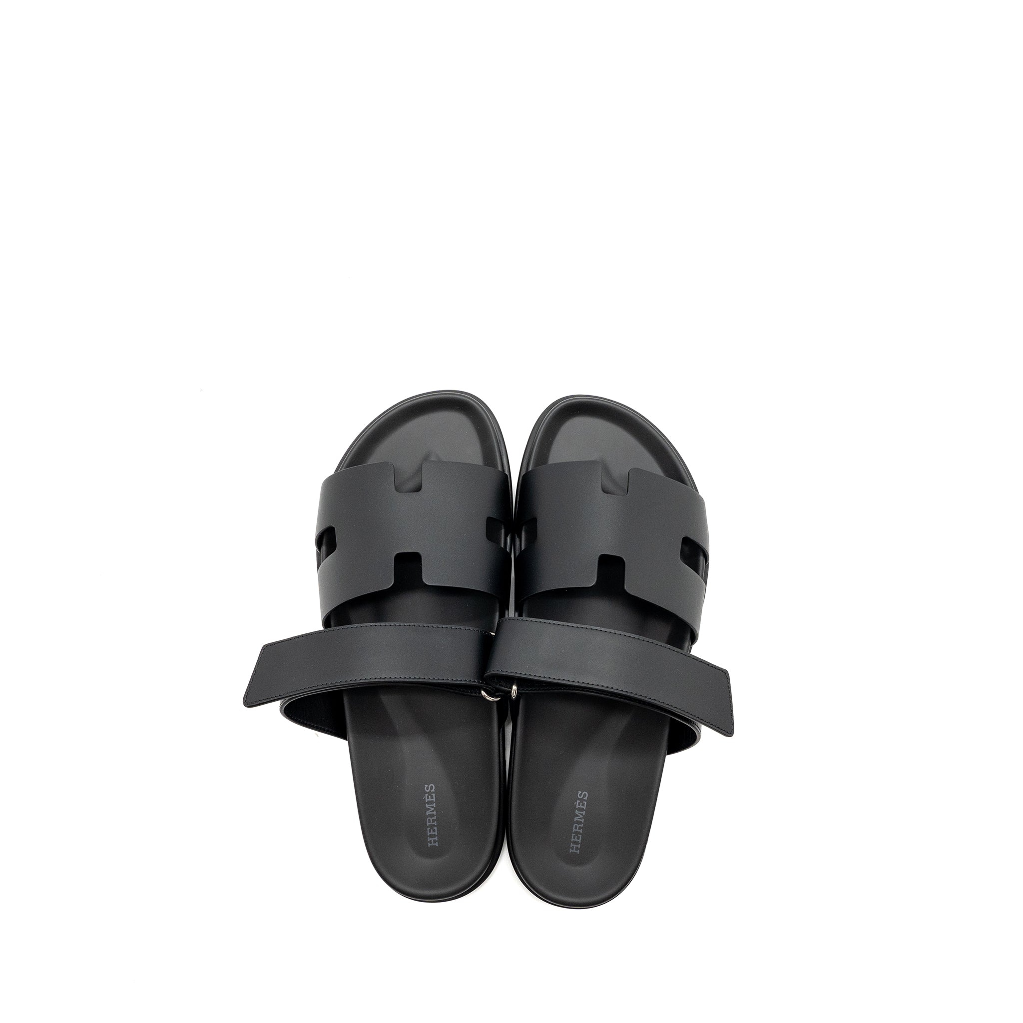 Hermes size 42 CHYPRE sandals black - Image 2