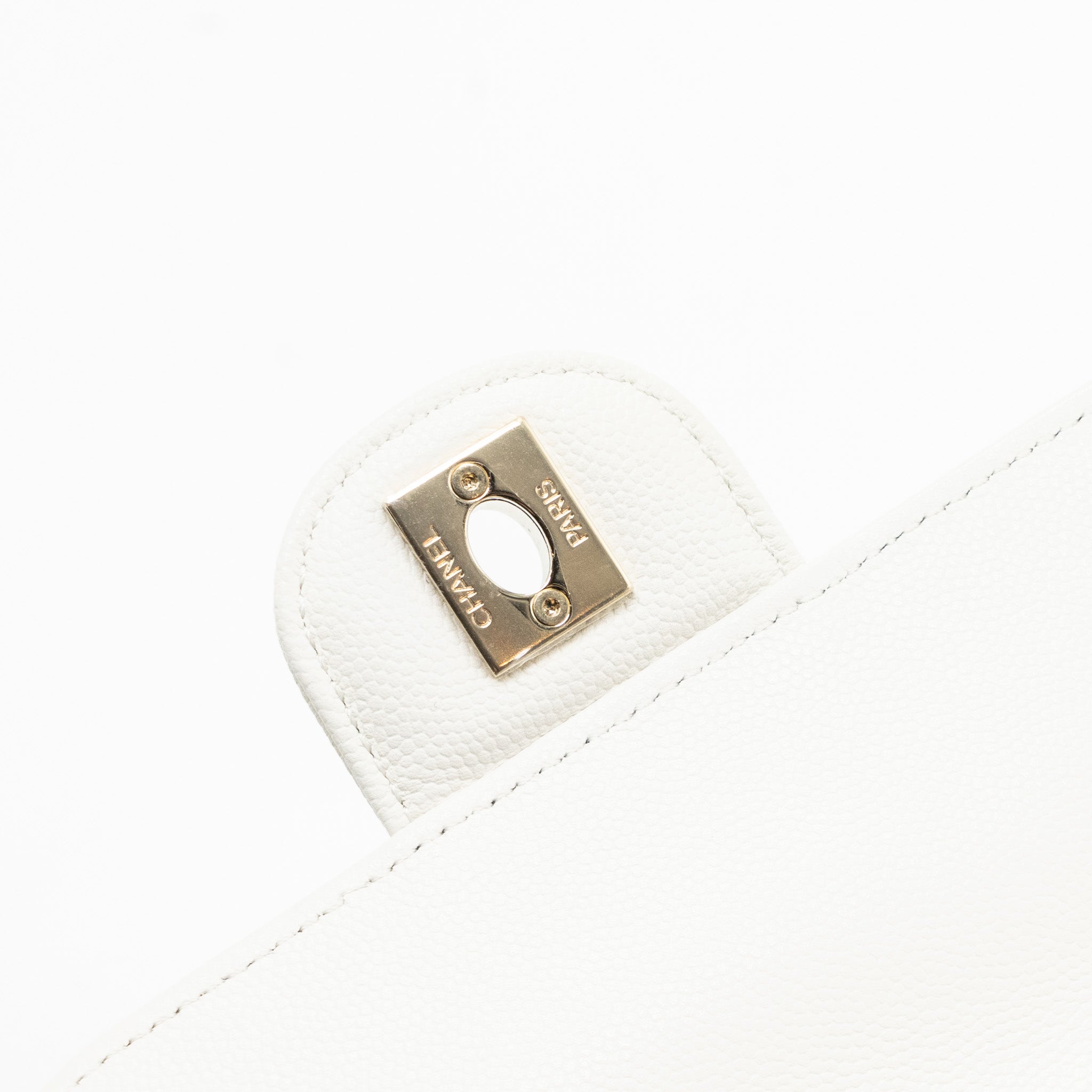 Chanel 22s mini backpack Grained calfskin white LGHW(Microchip) - Image 9