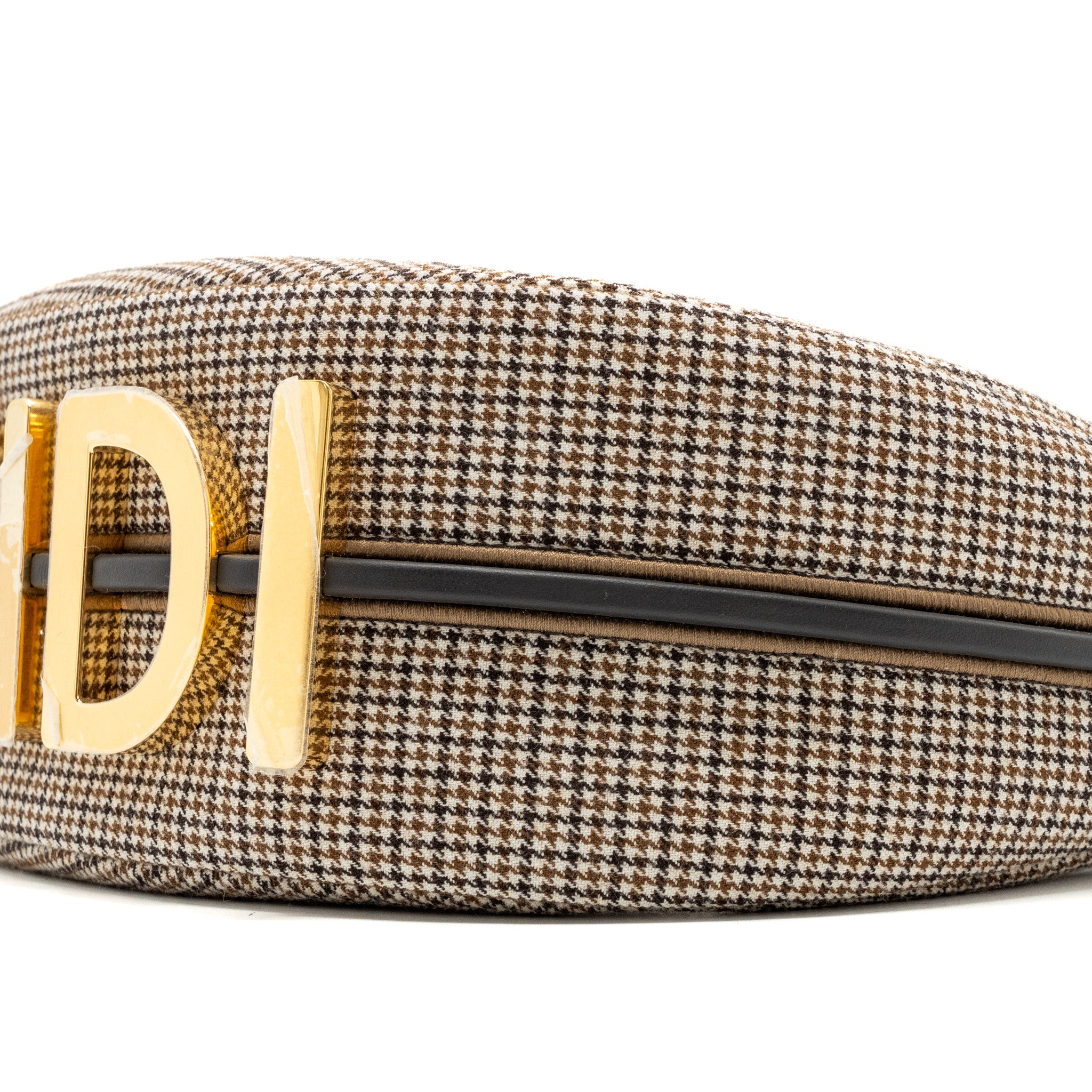 Fendi small fendigraphy bag fabric/ leather Beige/ multicolour GHW - Image 7