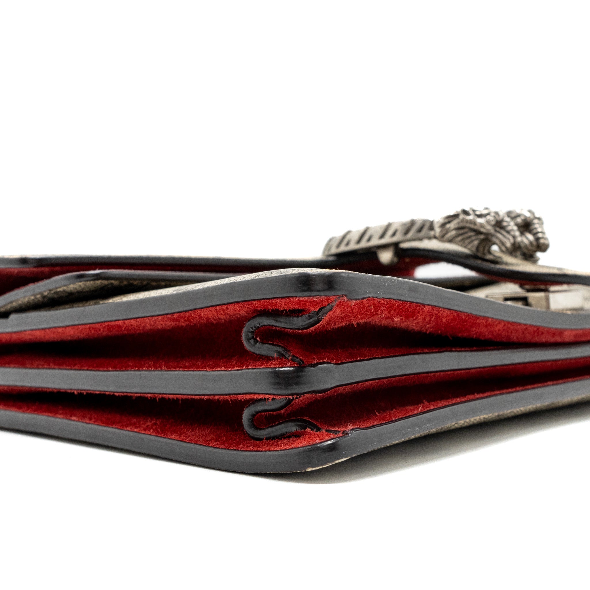 Gucci small Dionysus GG shoulder bag GG supreme canvas/ red SHW - Image 6