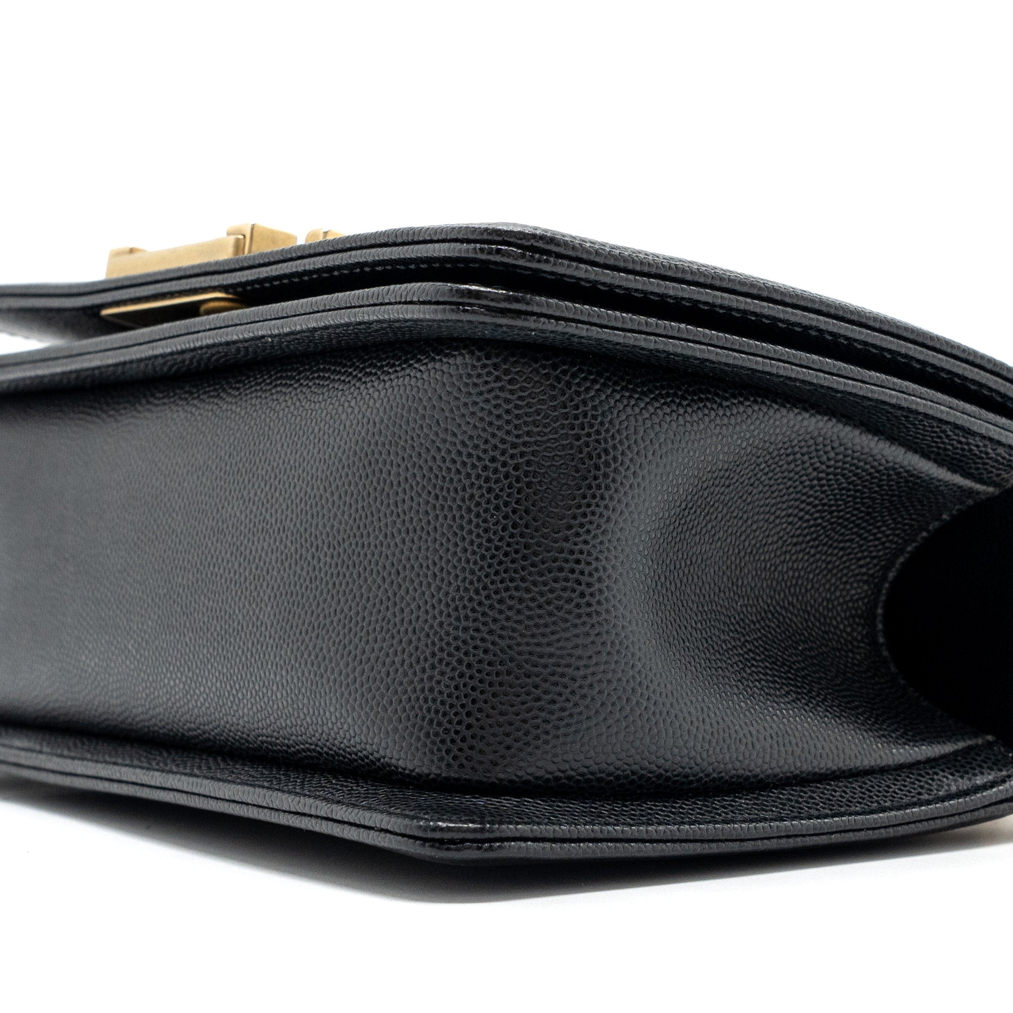 Chanel Small Boy Bag Caviar Black GHW (Microchip) - Image 8