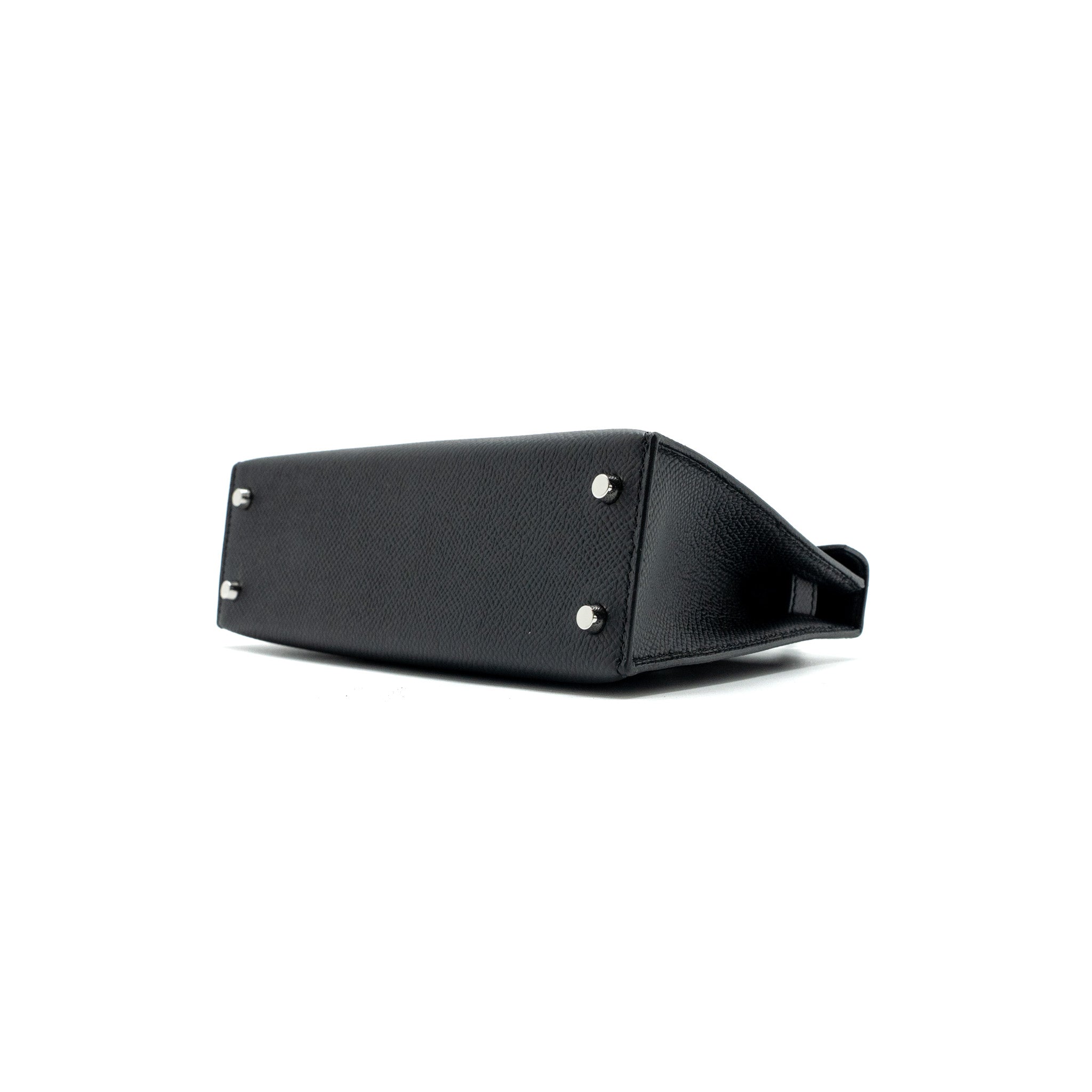 Hermes mini kelly II epsom black SHW stamp B - Image 8