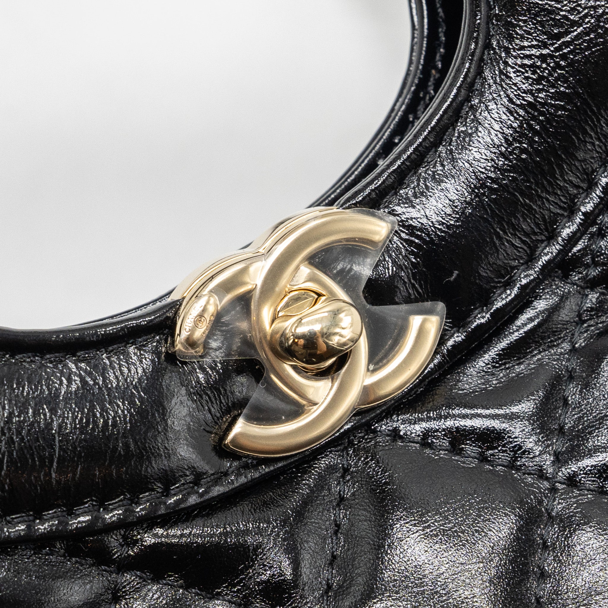 Chanel 24C mini 31 bag shiny calfskin black LGHW (microchip) - Image 8