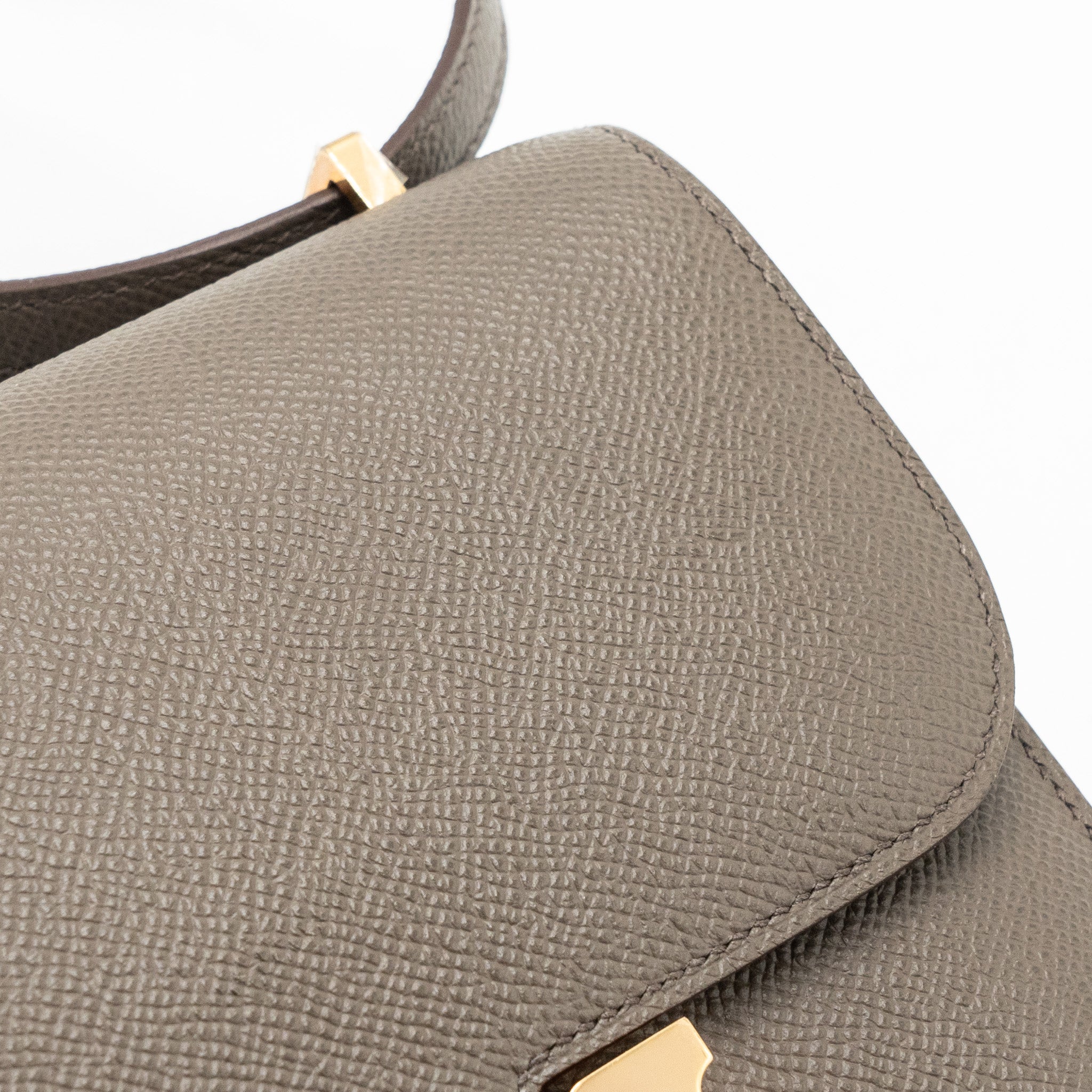 Hermes mini constance epsom gris etain RGHW stamp Y - Image 9