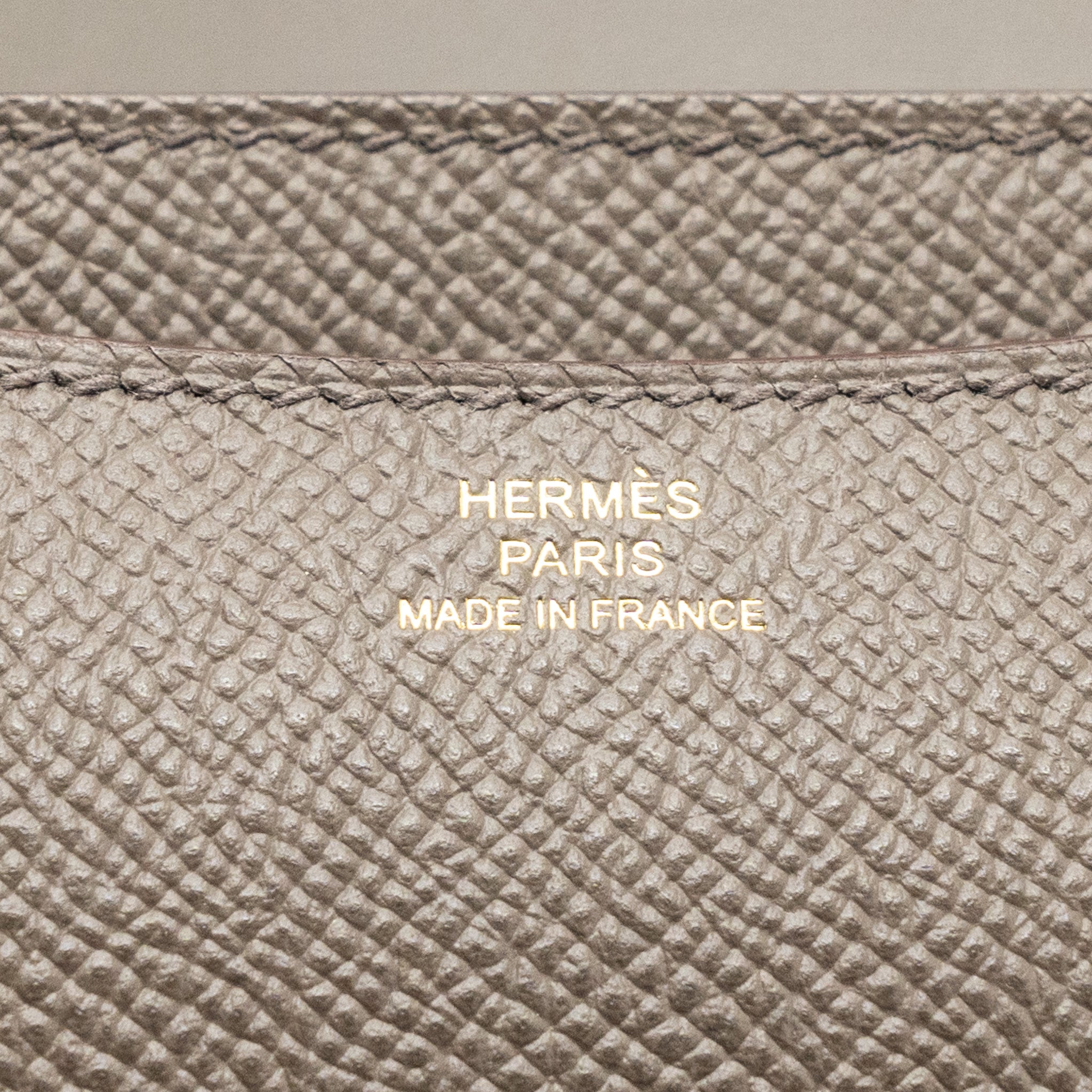 Hermes mini constance epsom gris etain RGHW stamp Y - Image 11