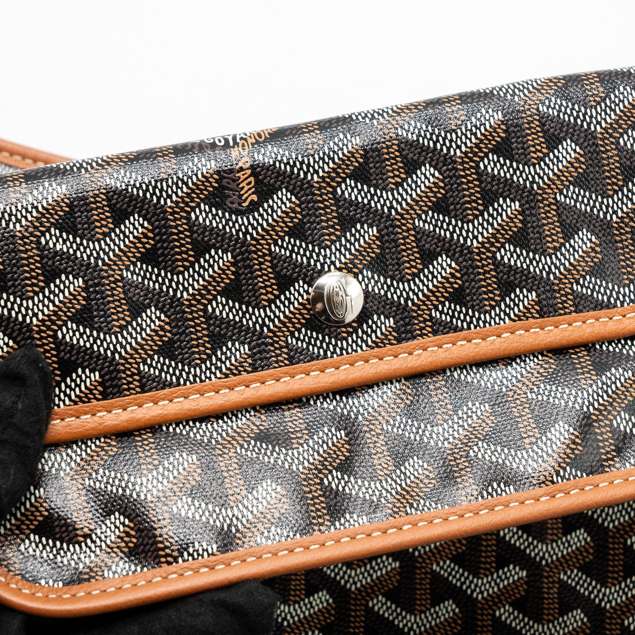 Goyard Boheme hobo bag canvas / calfskin brown with necessaries bag organizer SHW - Image 11