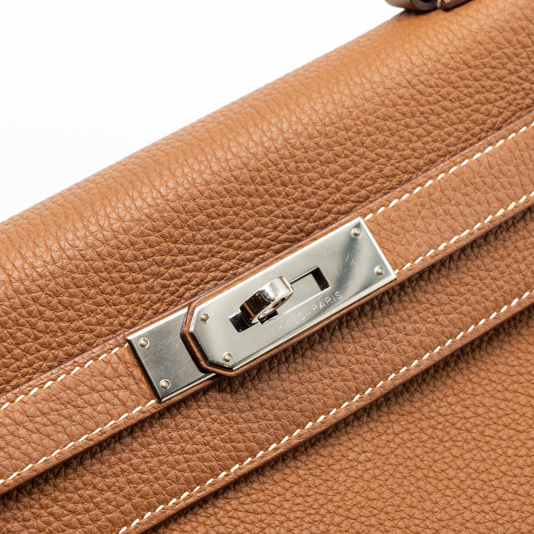 Hermes kelly 28 togo gold SHW stamp X - Image 9