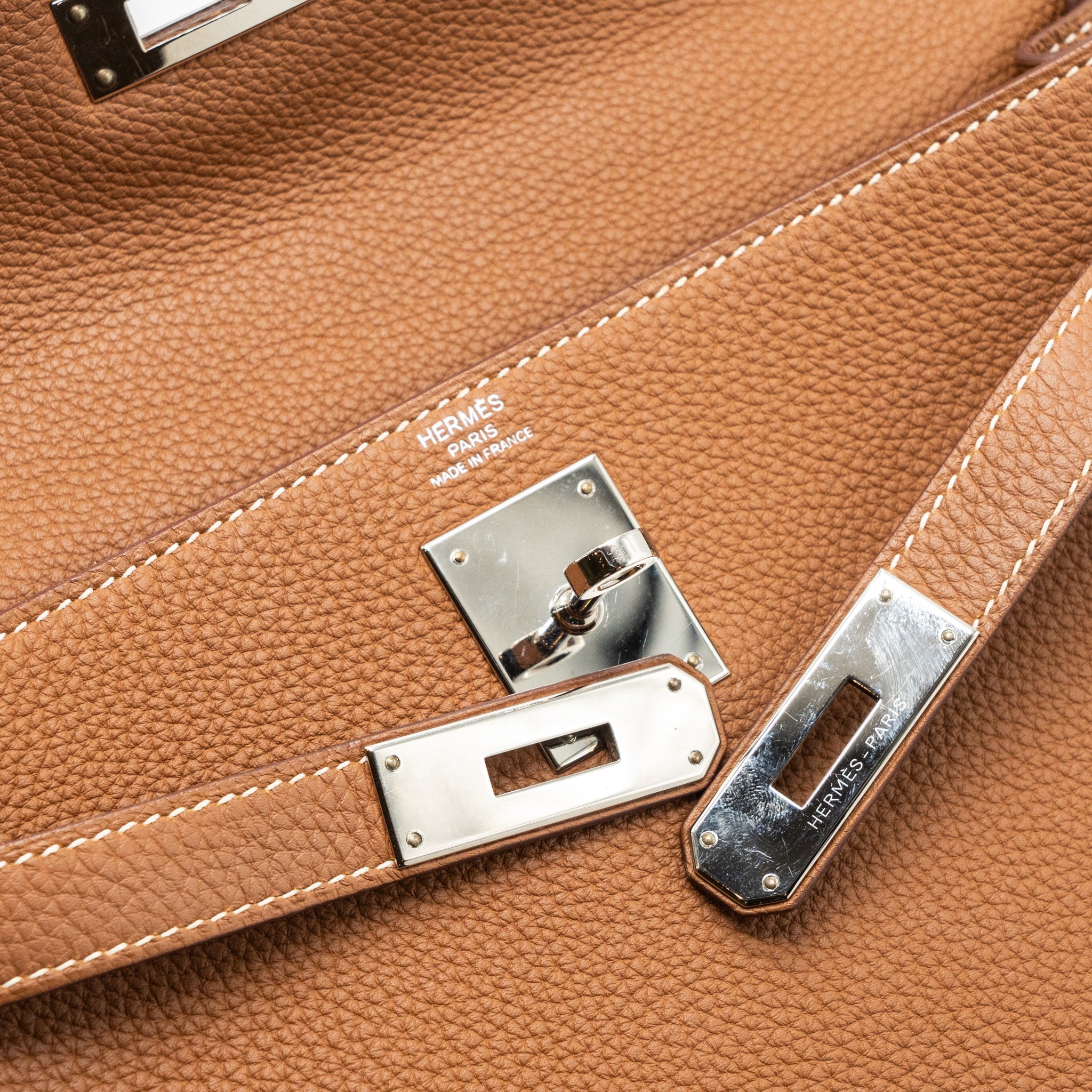 Hermes kelly 28 togo gold SHW stamp X - Image 13