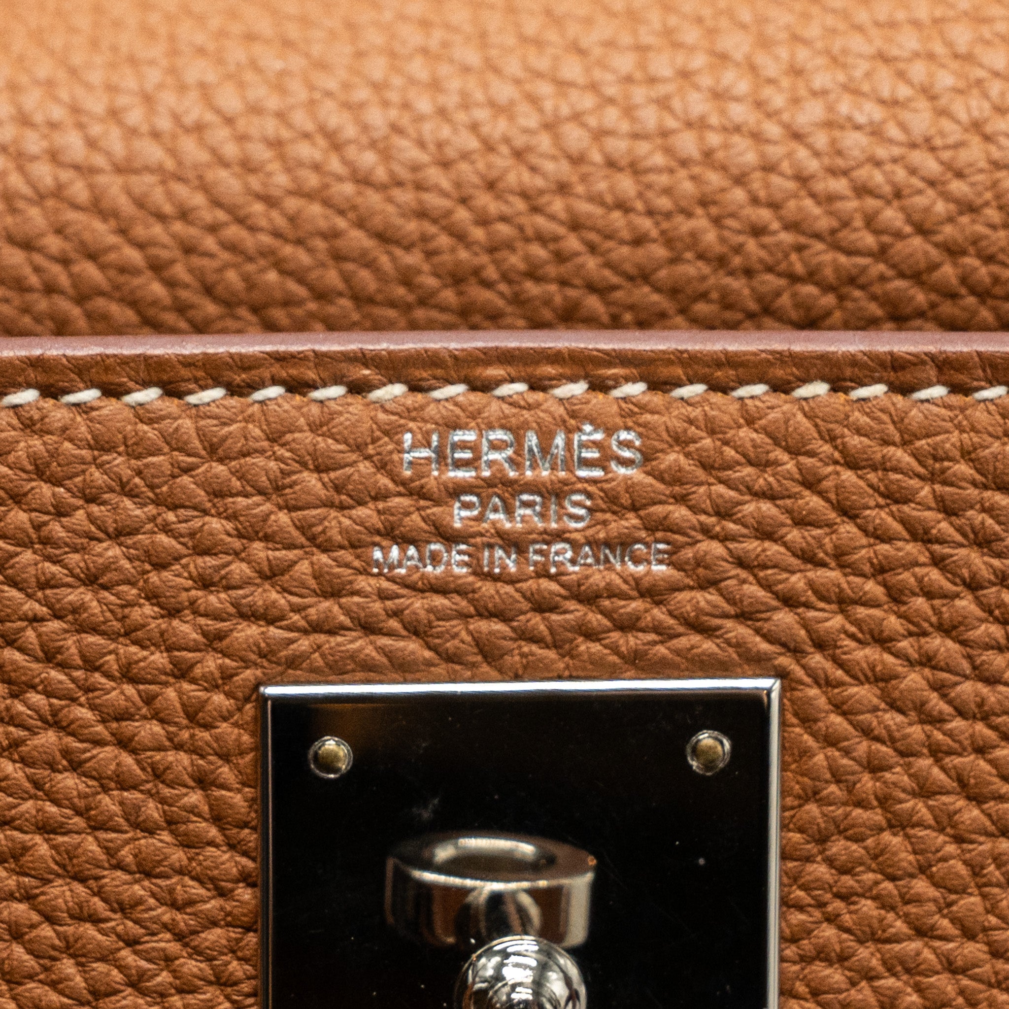 Hermes kelly 28 togo gold SHW stamp X - Image 14