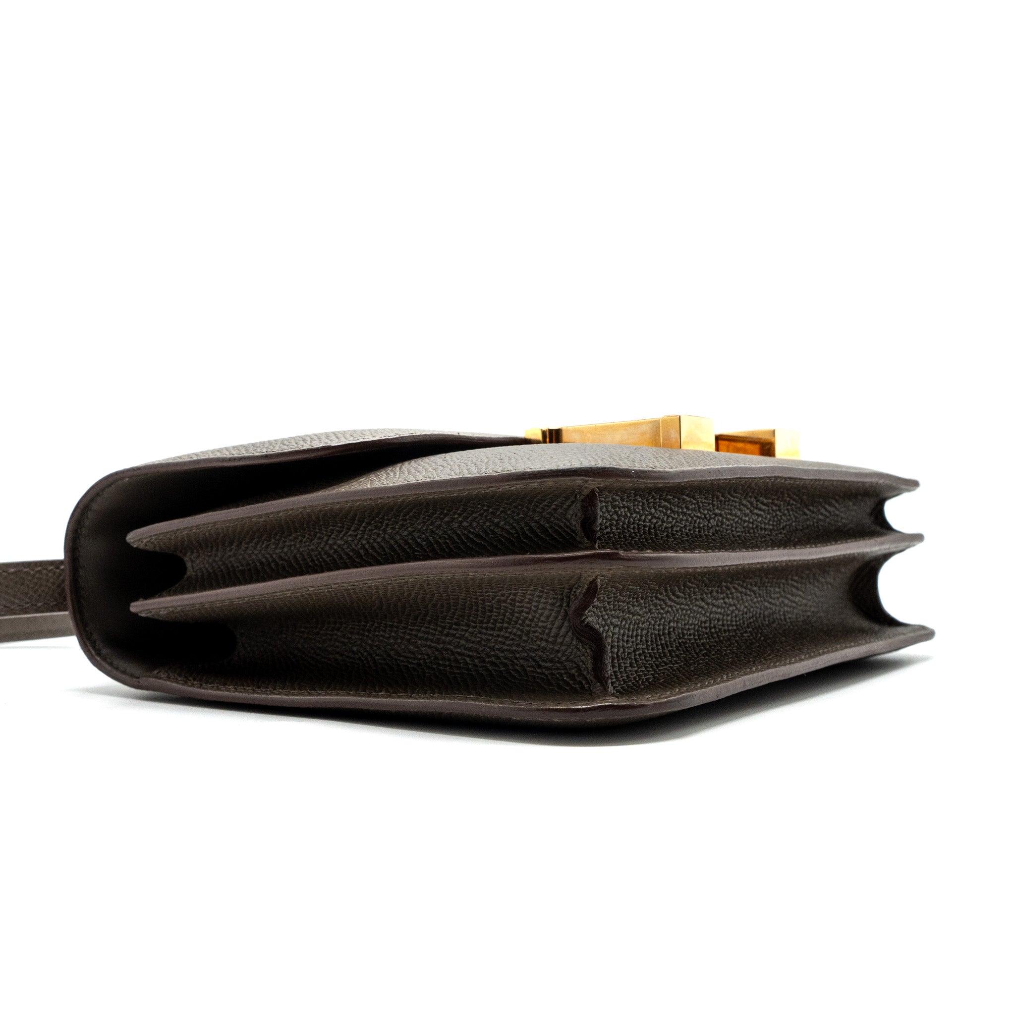 Hermes mini constance epsom gris etain RGHW stamp Y - Image 6