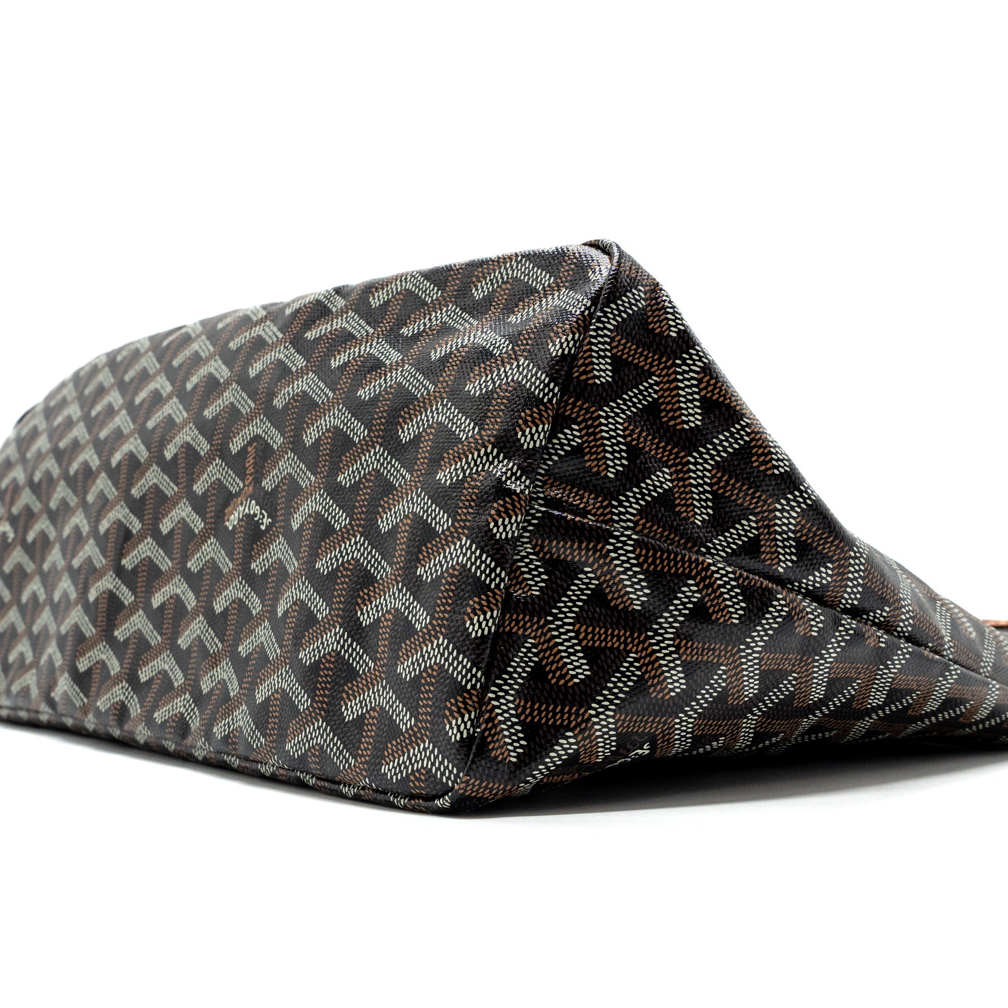 Goyard Boheme hobo bag canvas / calfskin brown with necessaries bag organizer SHW - Image 7