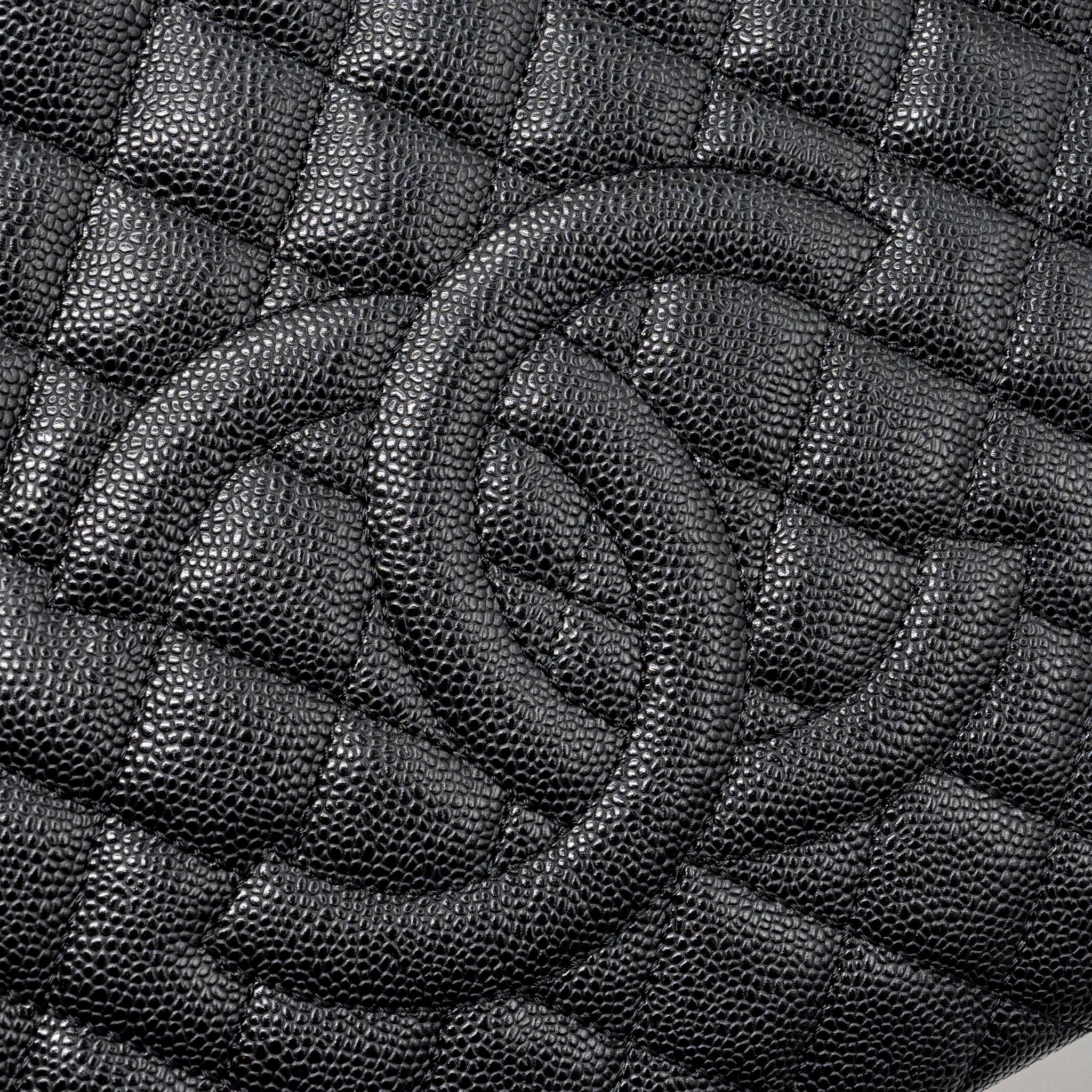Chanel grand shopping tote bag caviar Black GHW - Image 9