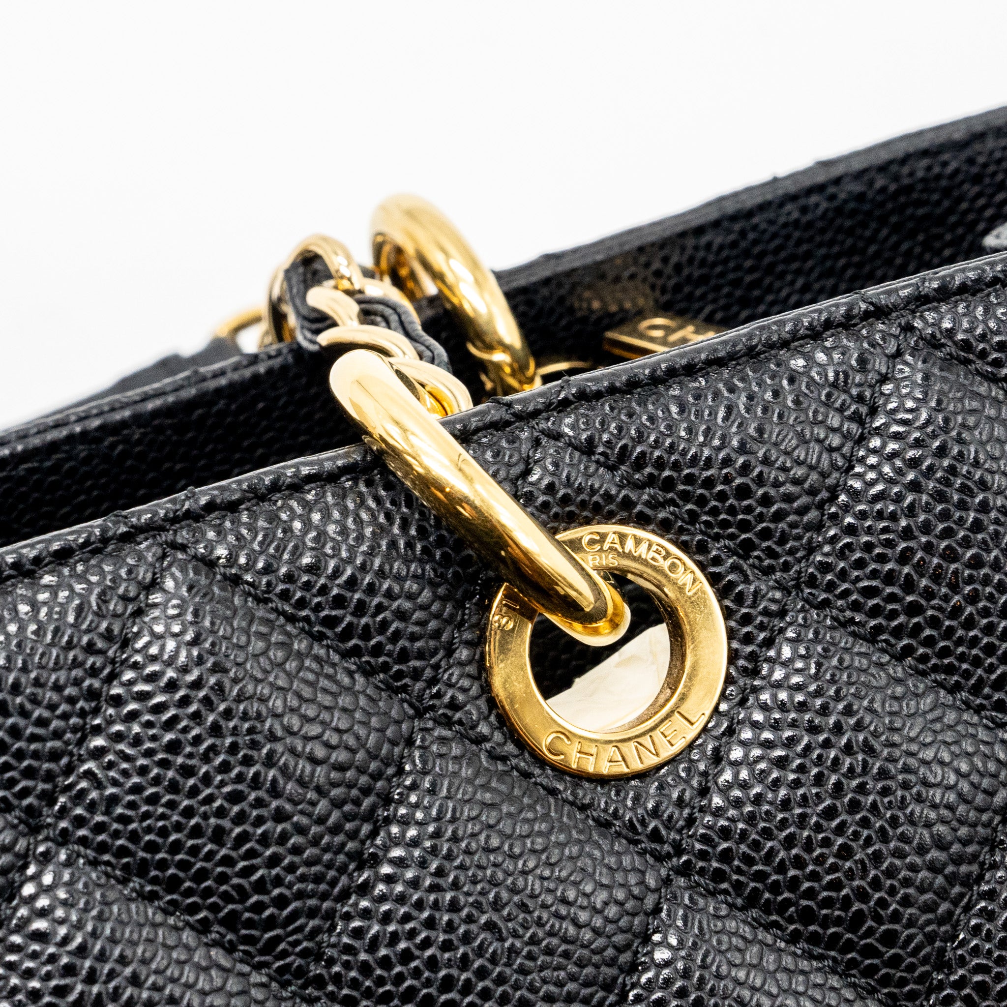 Chanel grand shopping tote bag caviar Black GHW - Image 10