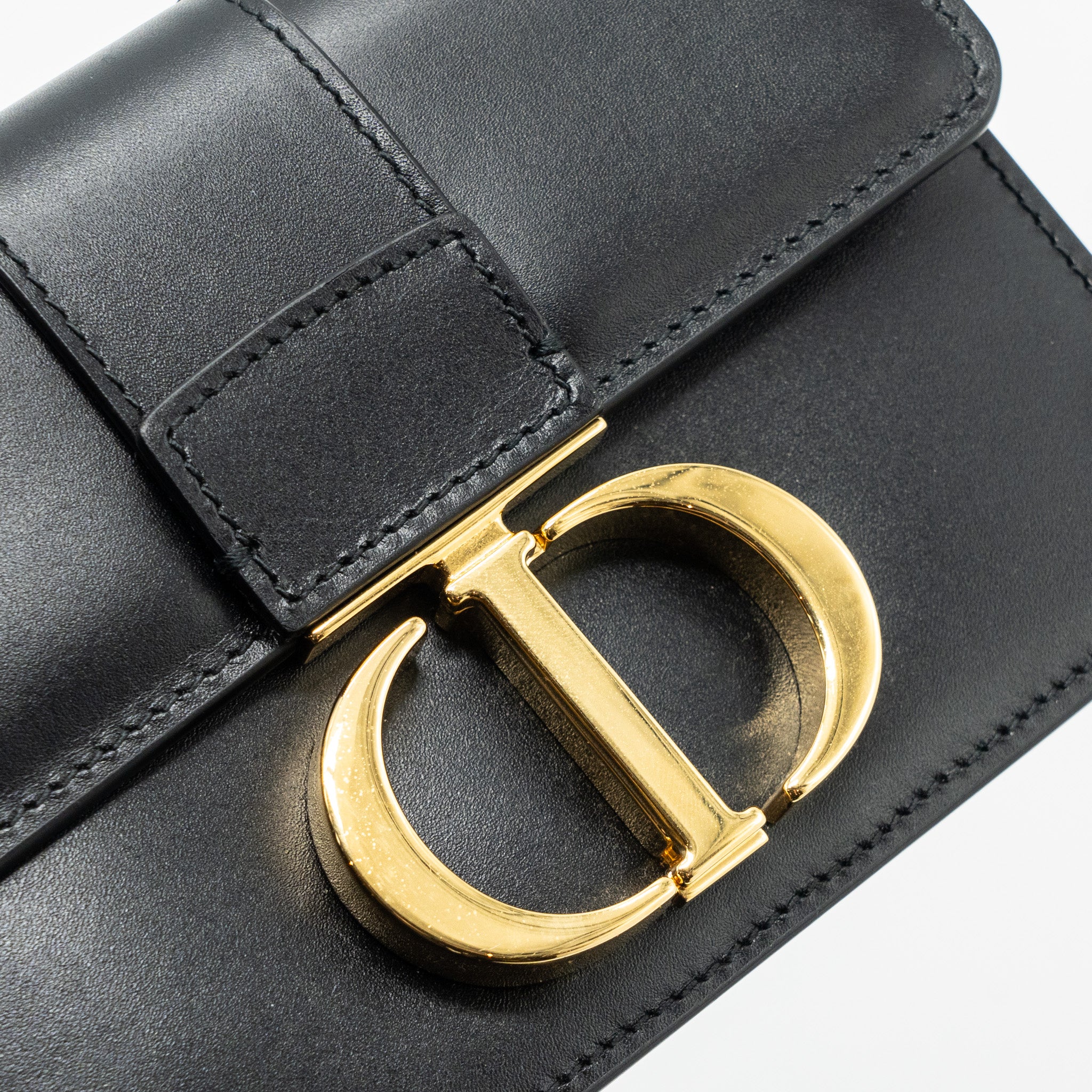Dior micro 30 Montaigne bag calfskin black GHW - Image 9