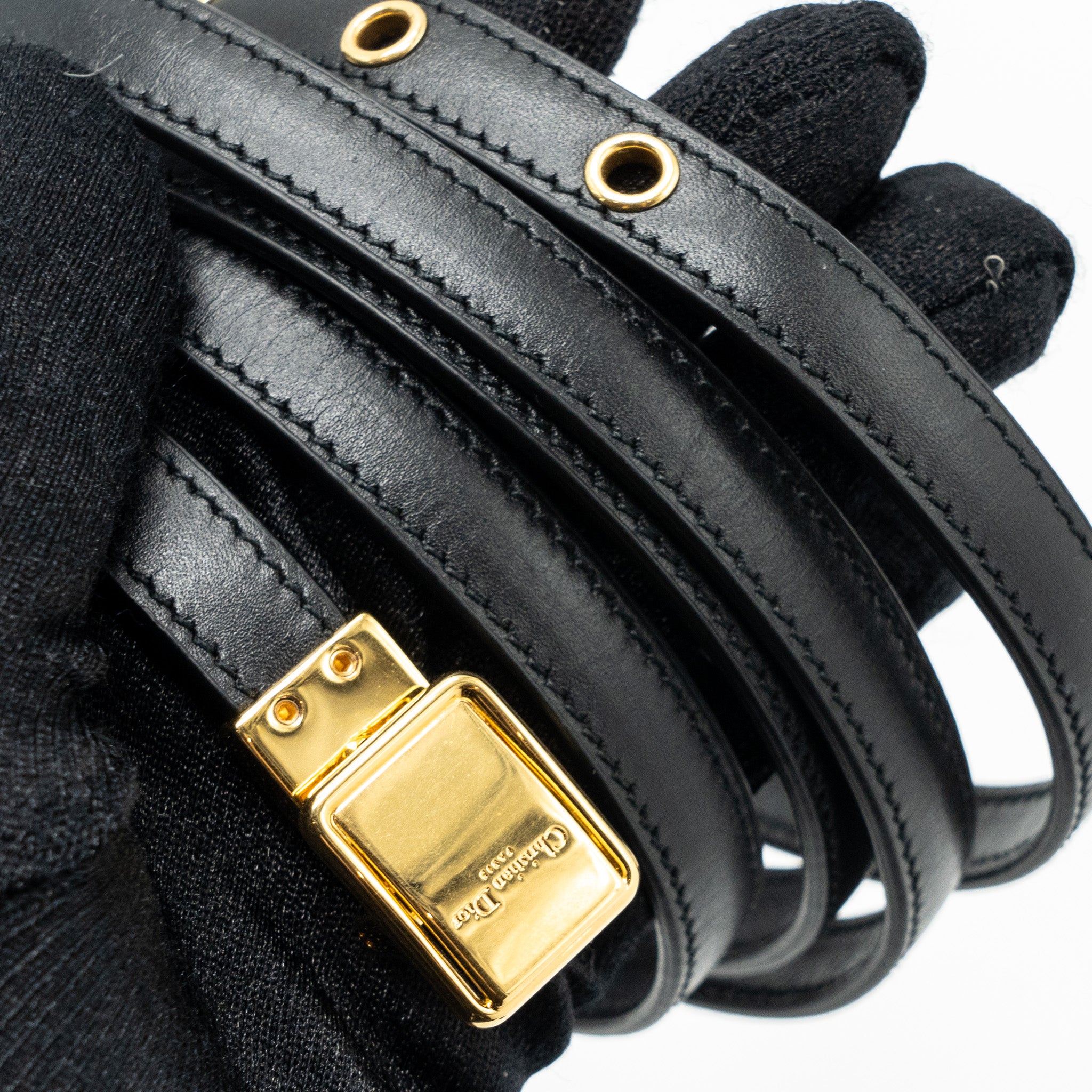 Dior micro 30 Montaigne bag calfskin black GHW - Image 12