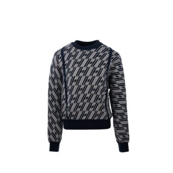 hermes size 34 reversible knitwear cashmere / cotton Navy
