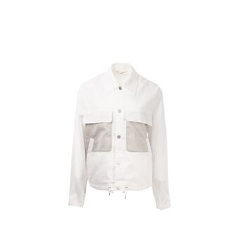 Hermes Size 44 Blouson Droit Jacket Ecume
