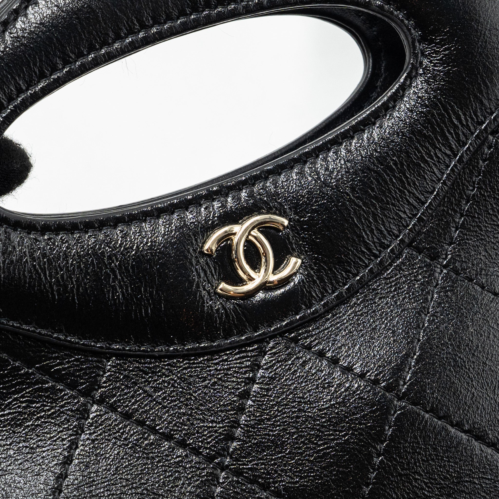 Chanel 24C mini 31 clutch with chain shiny calfskin black LGHW (microchip) - Image 8