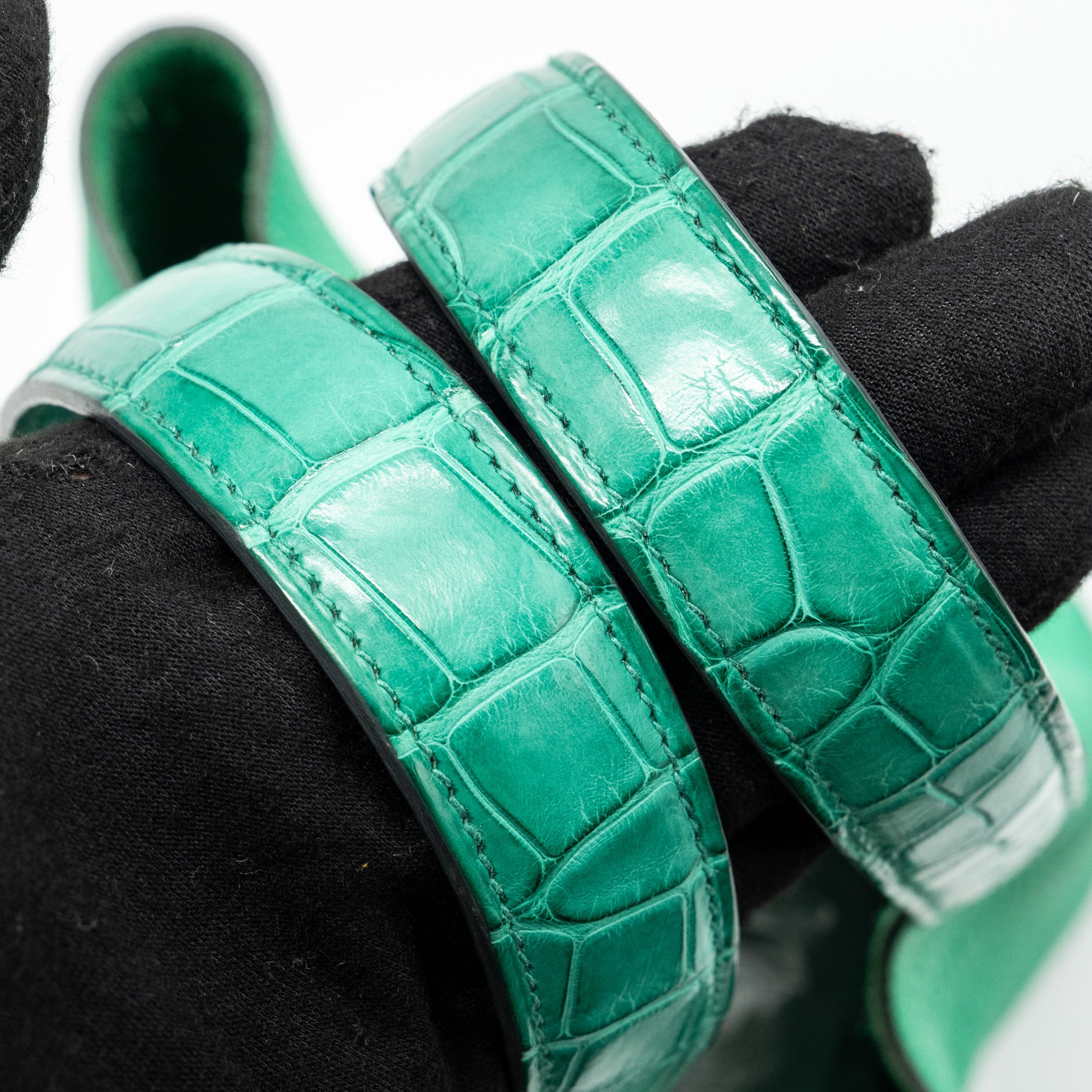 Hermes Picotin 18 Lock Bag Clemence /Alligator Touch Menthe/Vert Jade SHW Stamp Z - Image 8