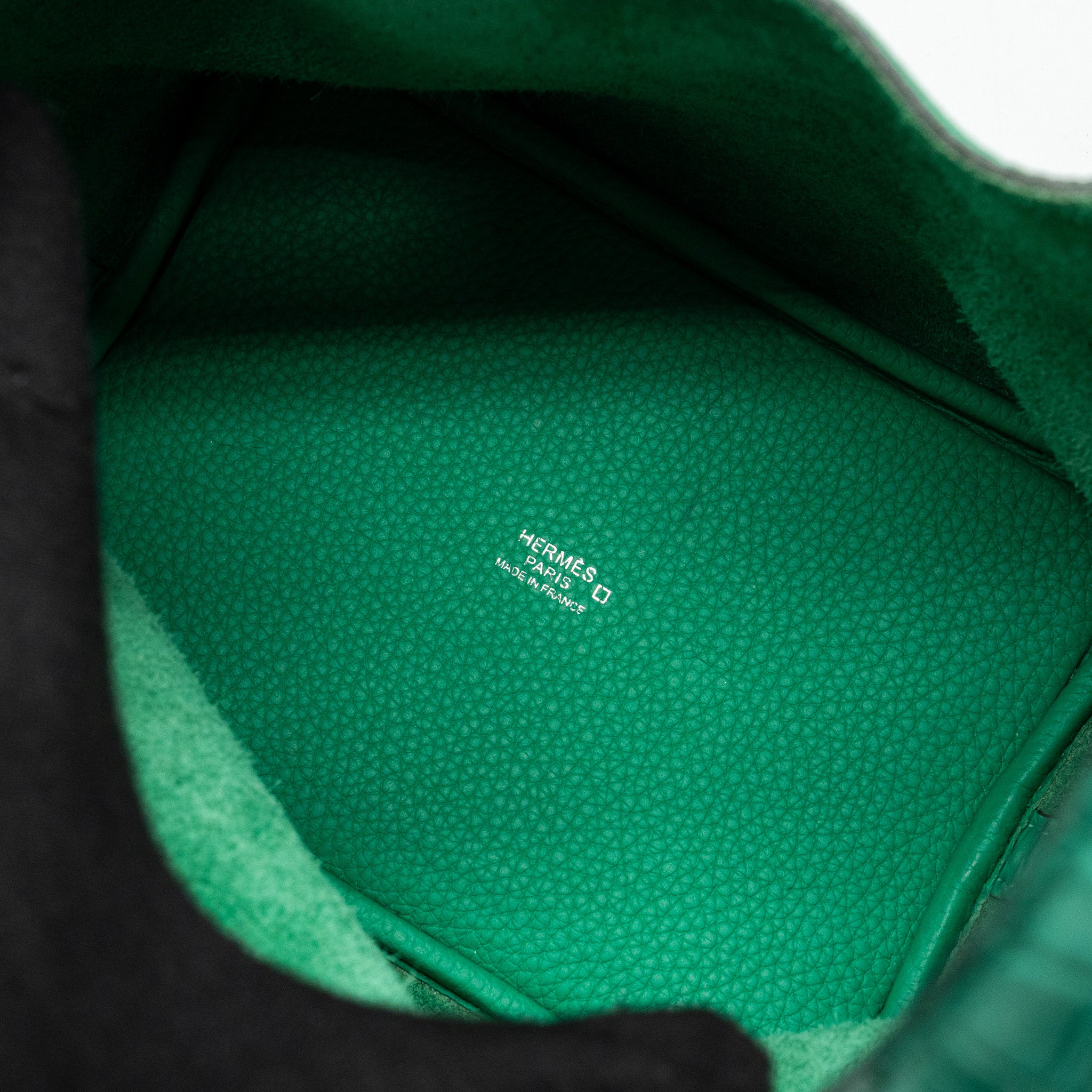 Hermes Picotin 18 Lock Bag Clemence /Alligator Touch Menthe/Vert Jade SHW Stamp Z - Image 10
