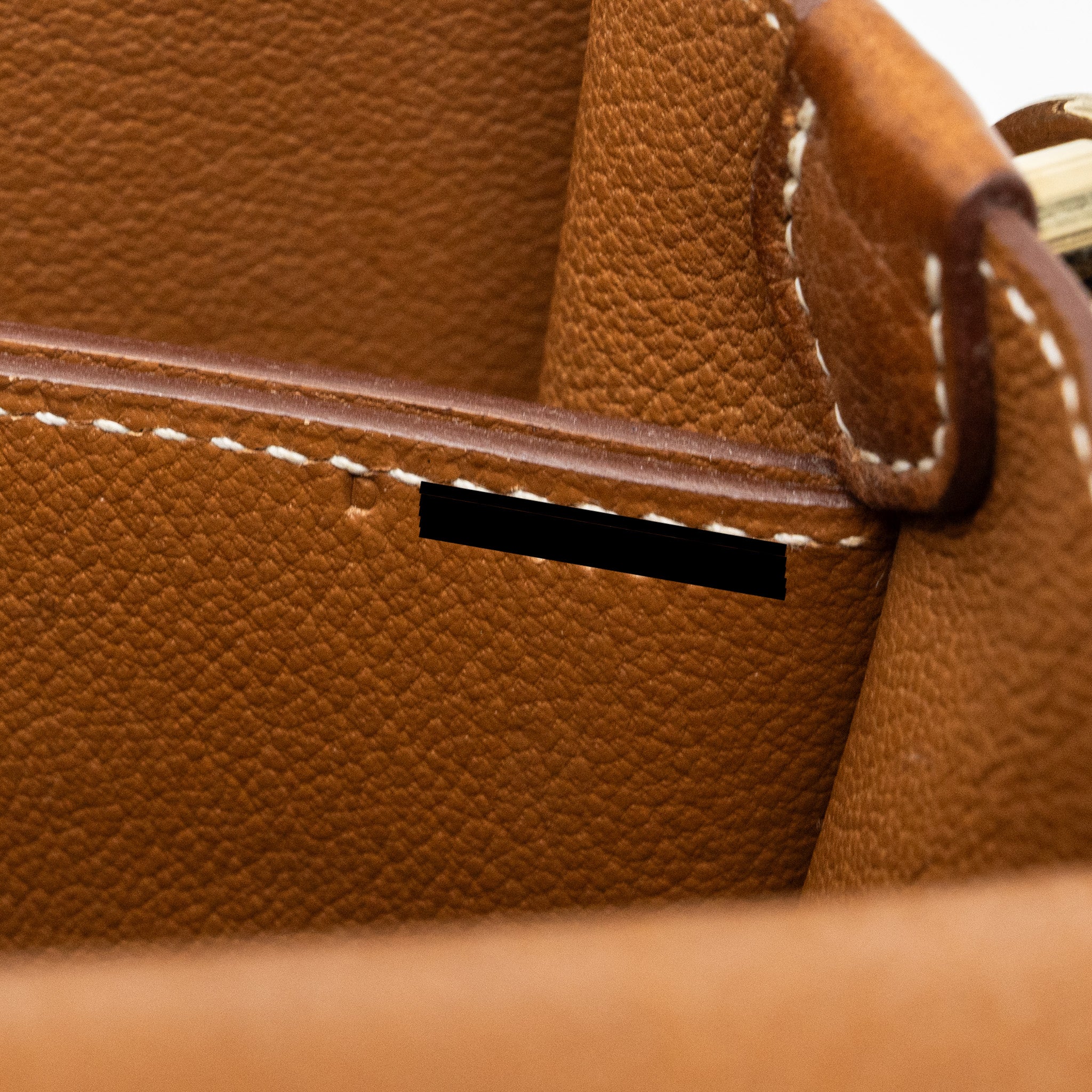 Hermes mini Roulis Barenia Faubourg 34 Fauve LGHW stamp D - Image 18