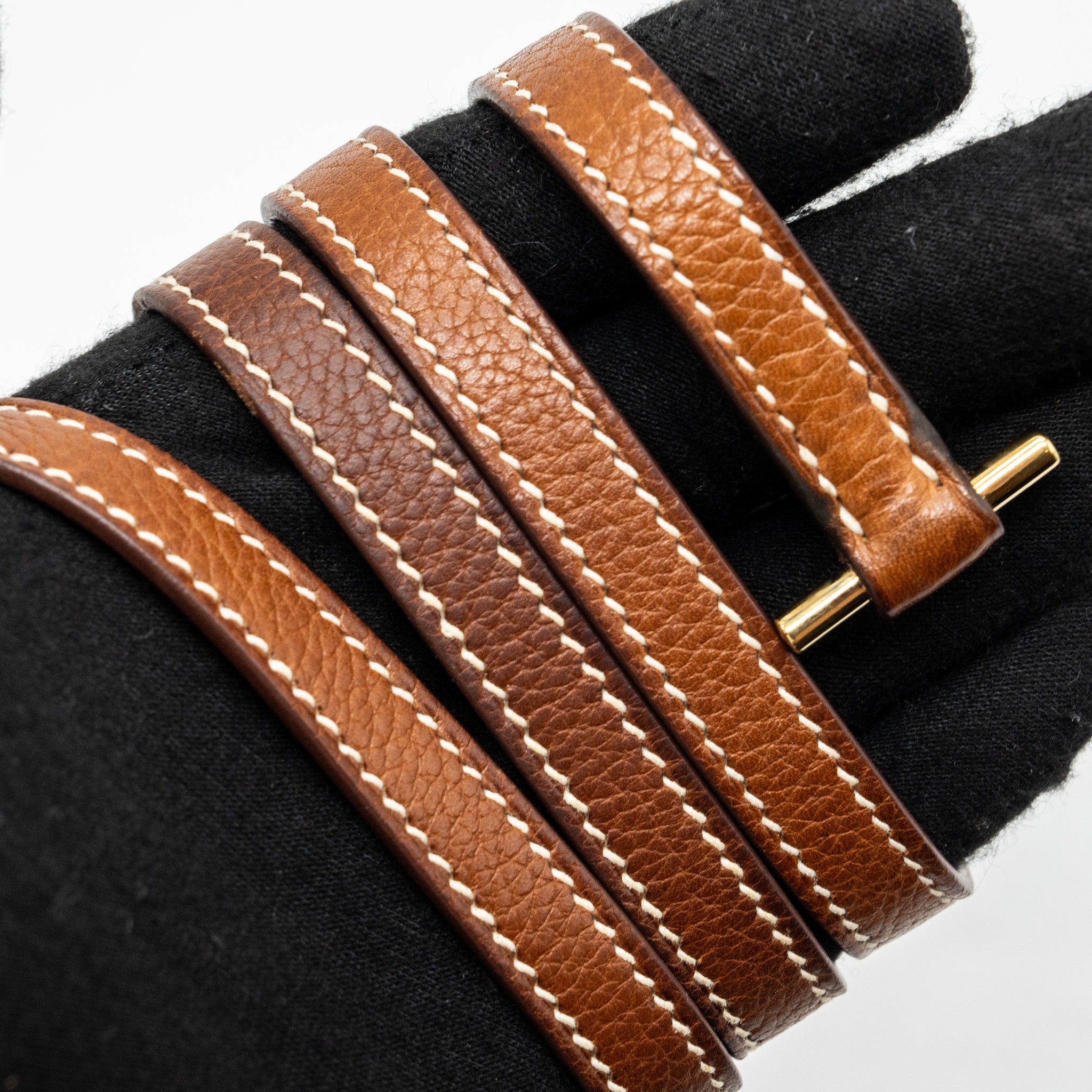 Hermes mini Roulis Barenia Faubourg 34 Fauve LGHW stamp D - Image 17