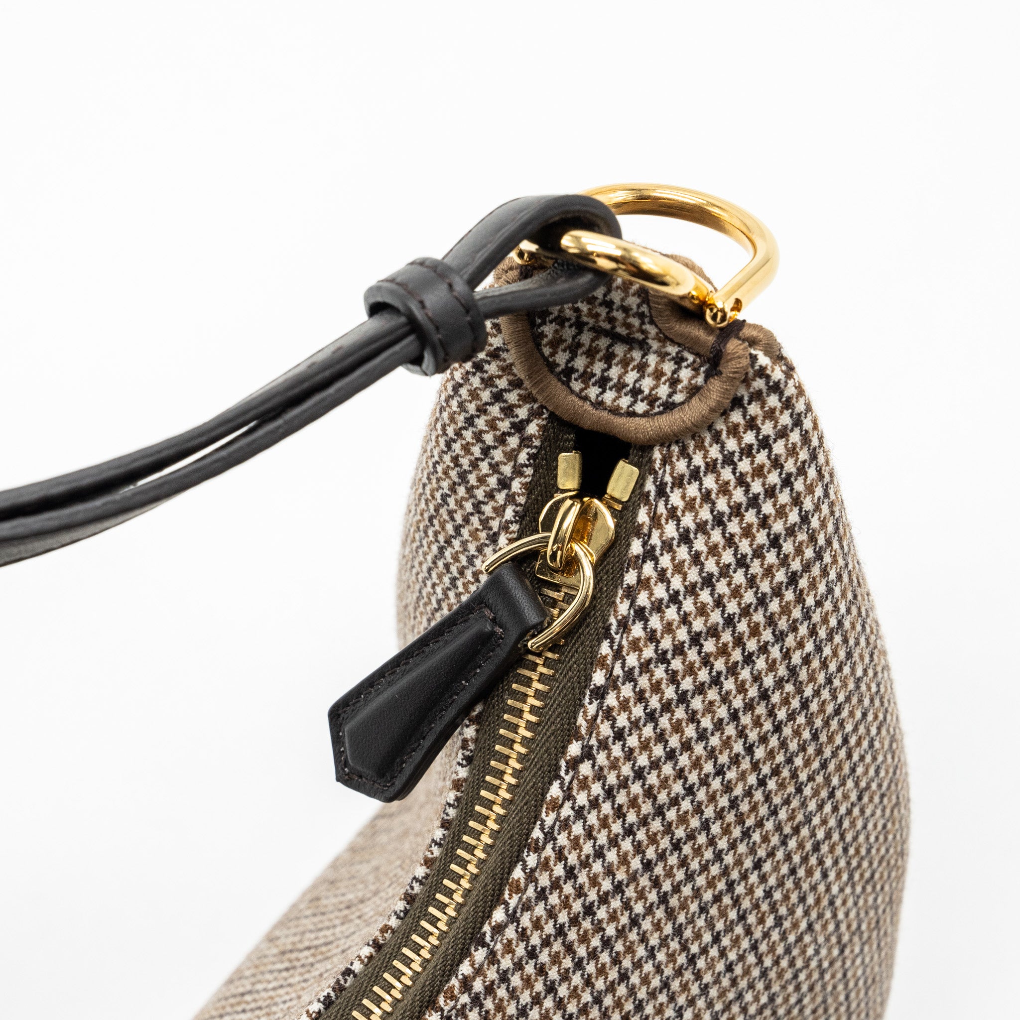 Fendi small fendigraphy bag fabric/ leather Beige/ multicolour GHW - Image 9