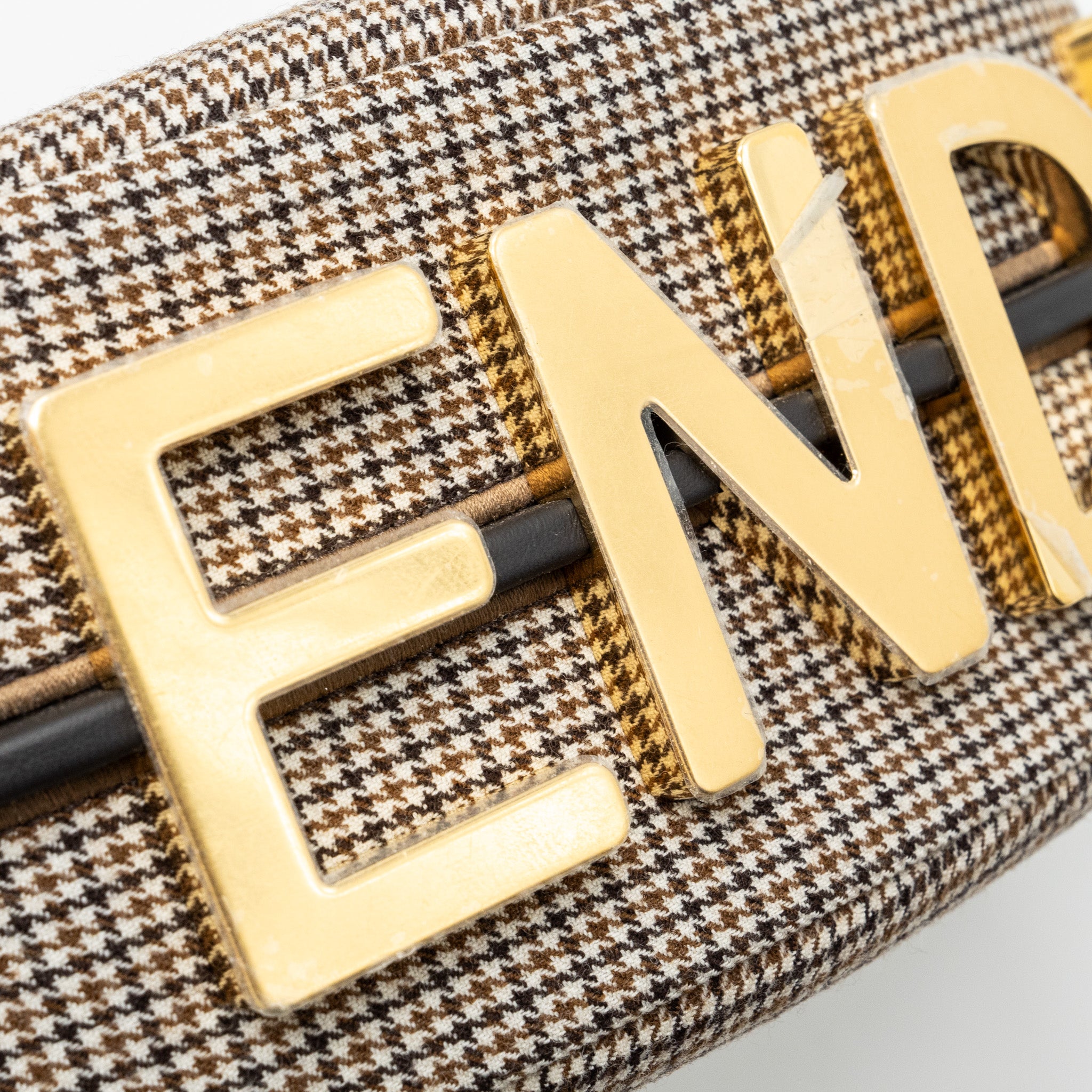 Fendi small fendigraphy bag fabric/ leather Beige/ multicolour GHW - Image 10
