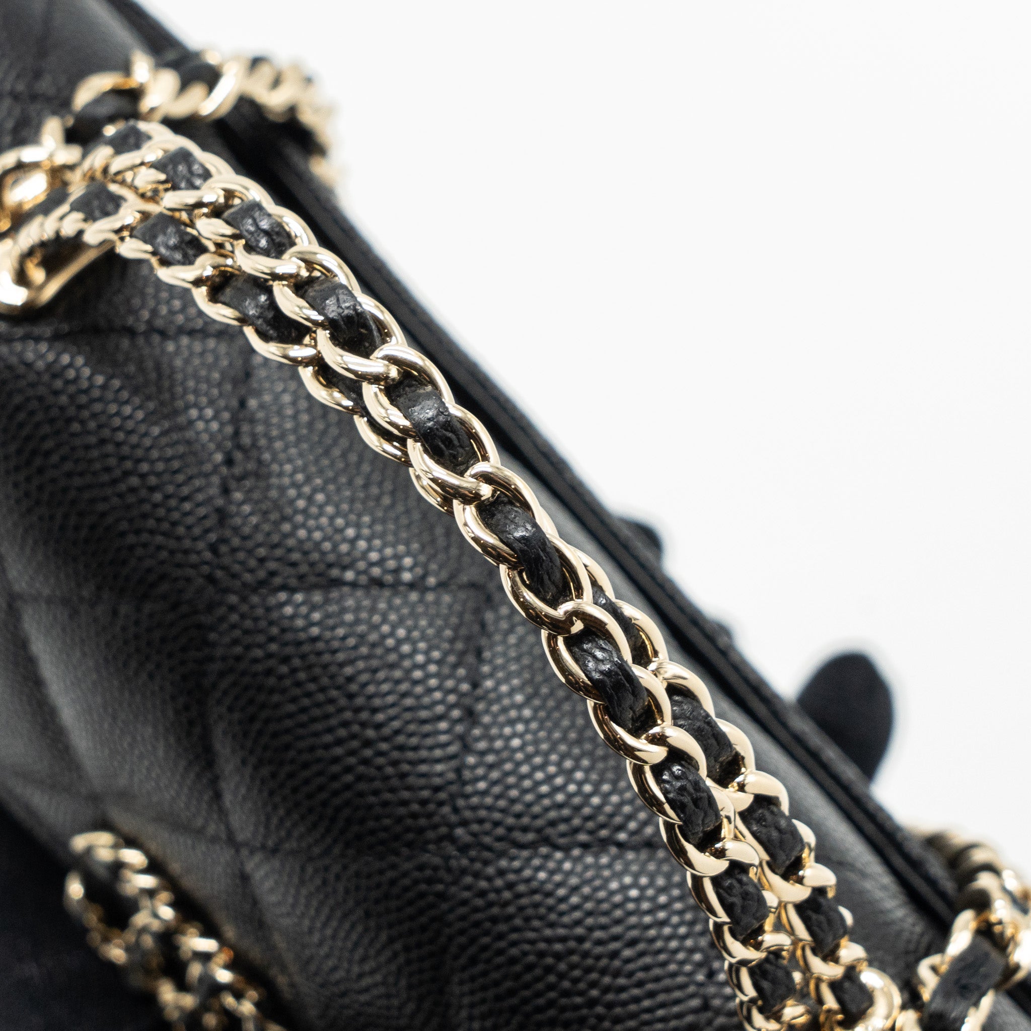 Chanel 23P Top Handle Mini Flap Bag Caviar Black LGHW (Microchip) - Image 10