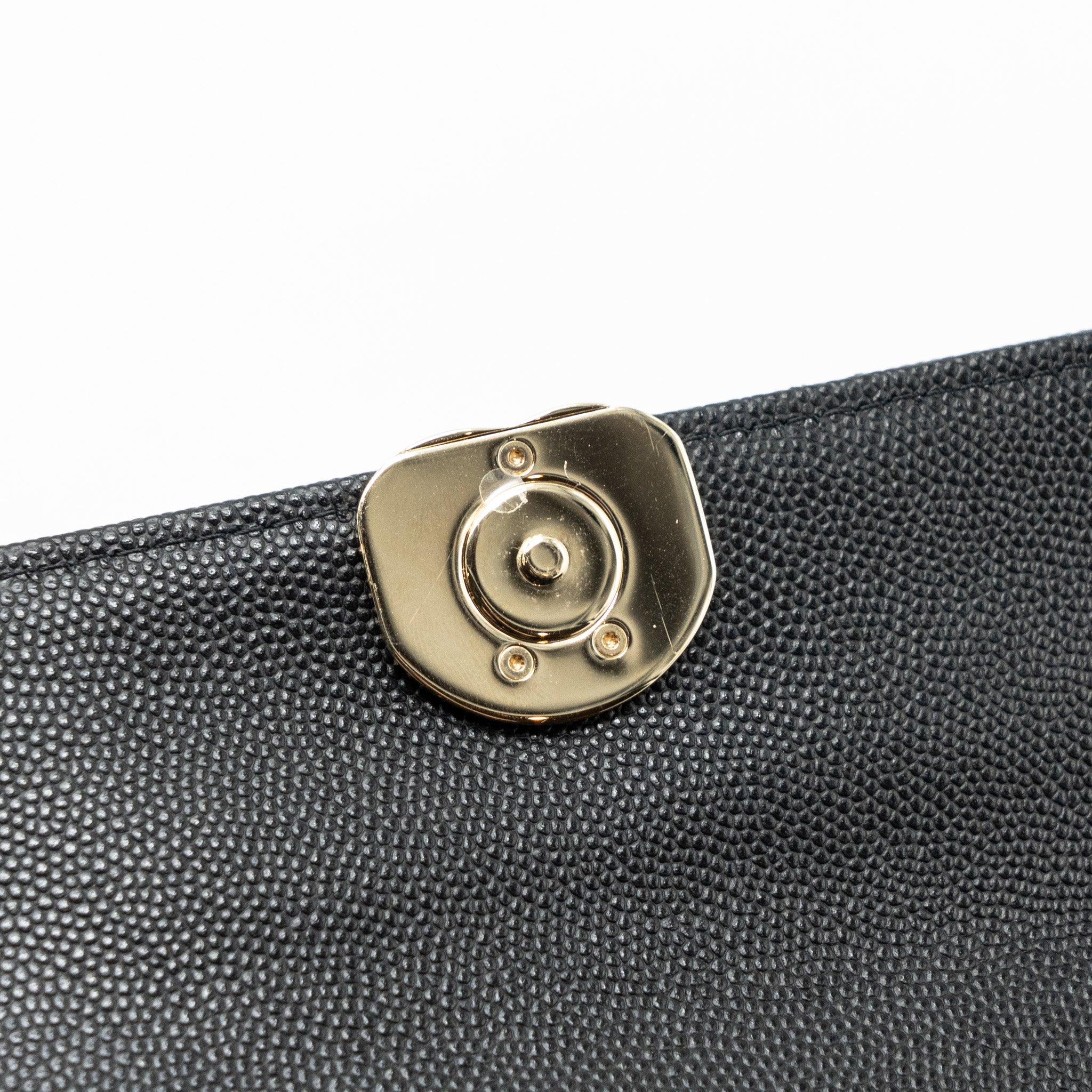 Chanel 23P Top Handle Mini Flap Bag Caviar Black LGHW (Microchip) - Image 12