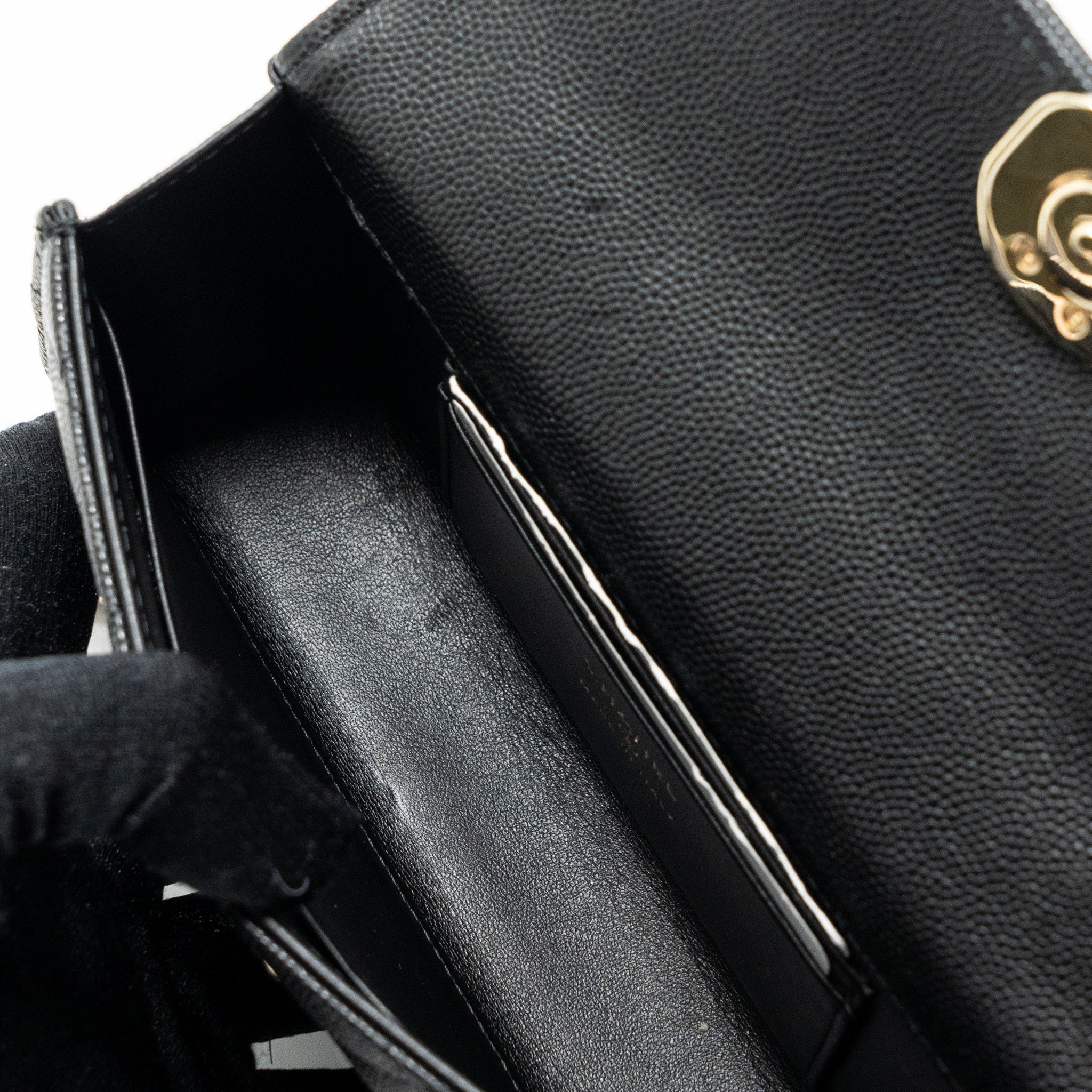 Chanel 23P Top Handle Mini Flap Bag Caviar Black LGHW (Microchip) - Image 14
