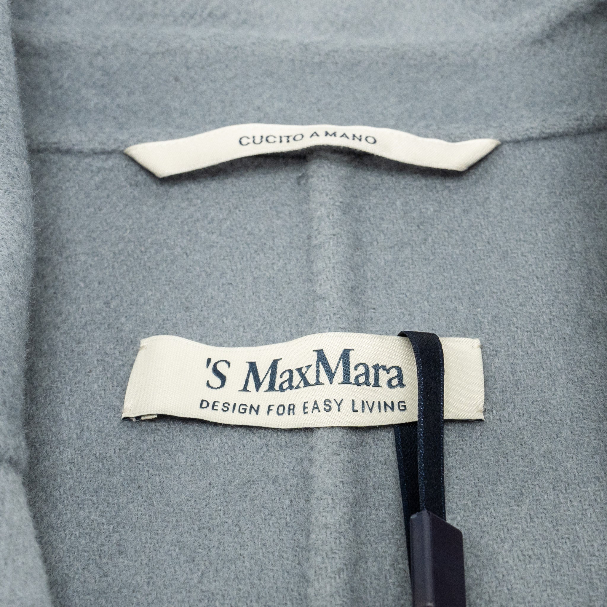 ‘S MaxMara Size 40 Audrey Day Coats Virgin Wool Light Grey - Image 6