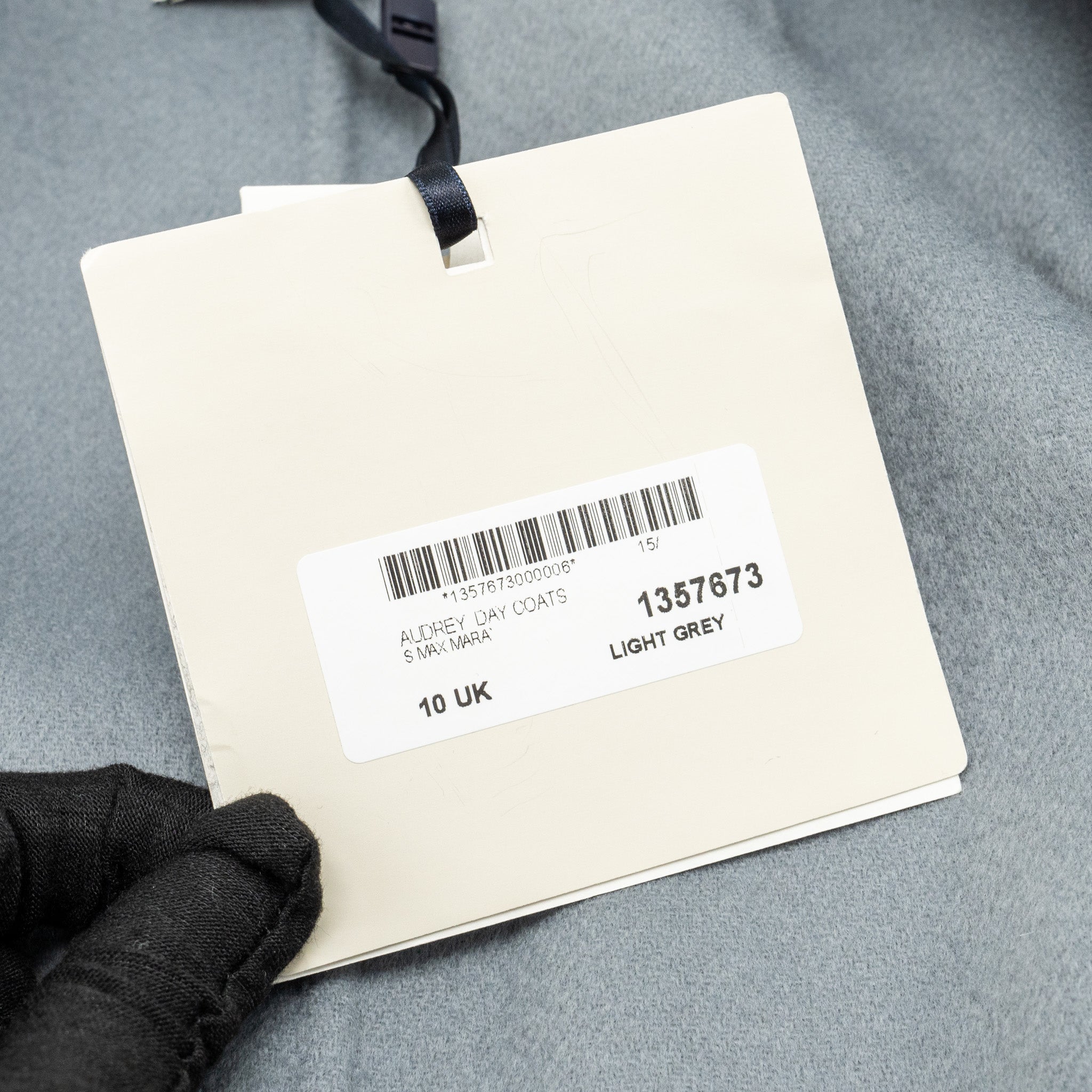 ‘S MaxMara Size 40 Audrey Day Coats Virgin Wool Light Grey - Image 7