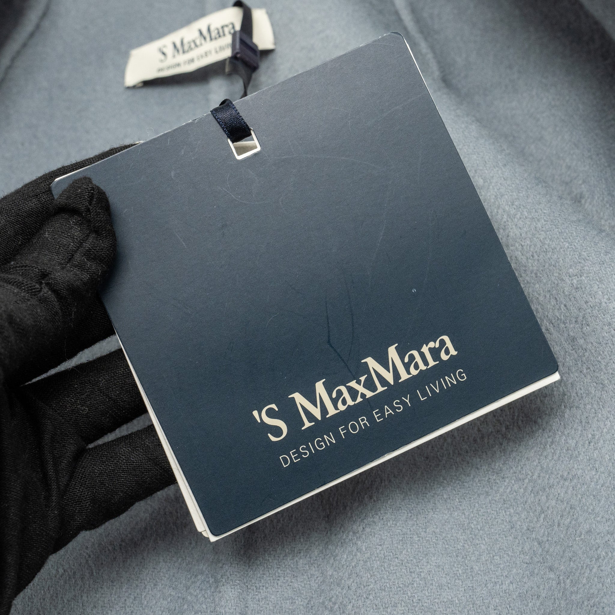 ‘S MaxMara Size 40 Audrey Day Coats Virgin Wool Light Grey - Image 8