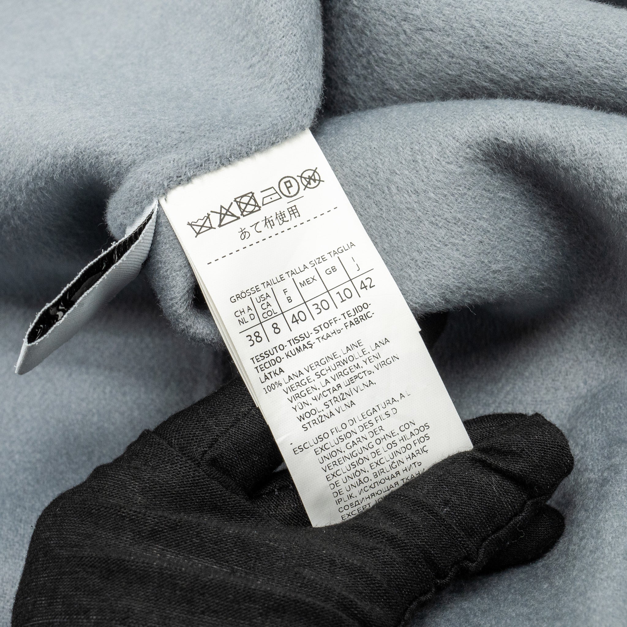 ‘S MaxMara Size 40 Audrey Day Coats Virgin Wool Light Grey - Image 10