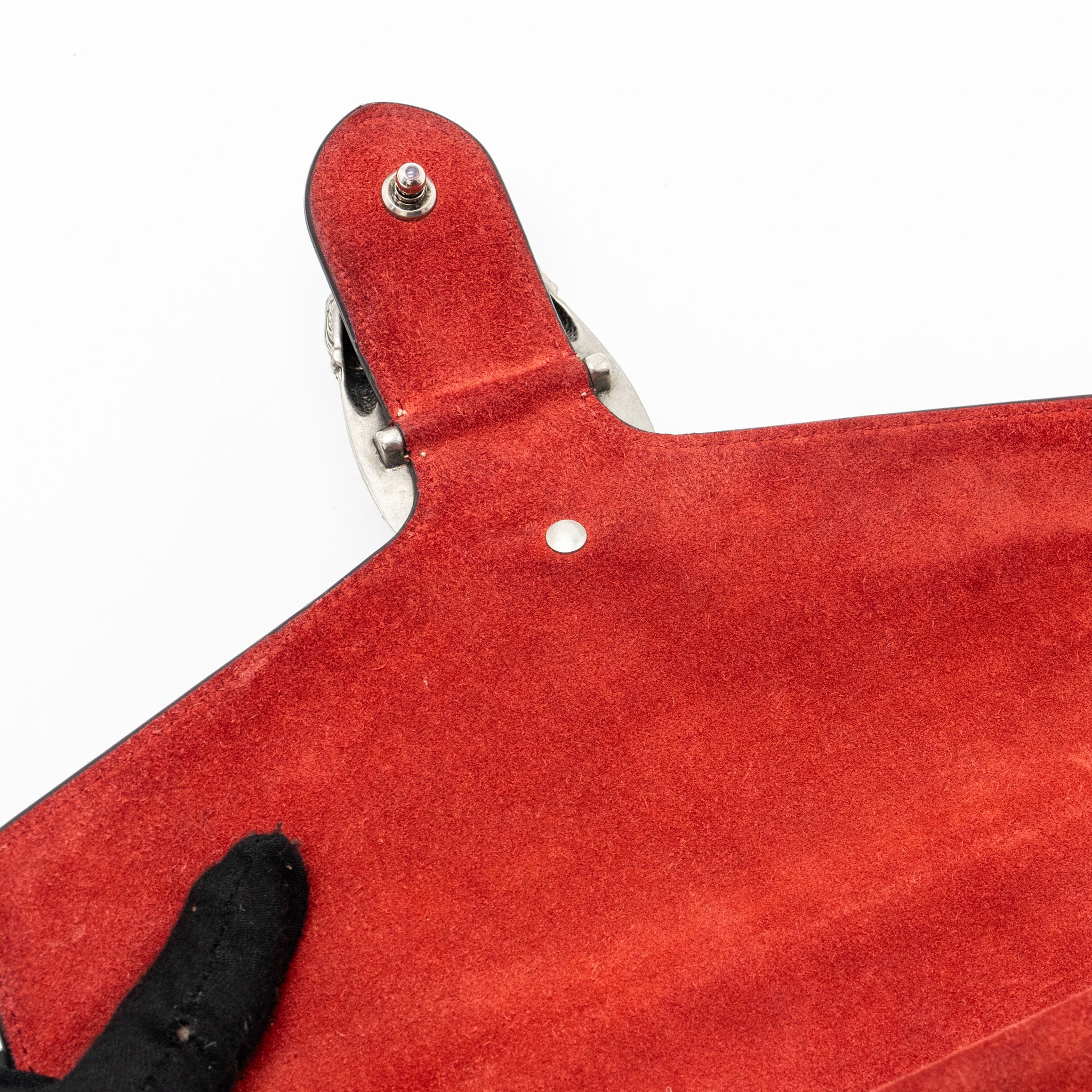 Gucci small Dionysus GG shoulder bag GG supreme canvas/ red SHW - Image 10