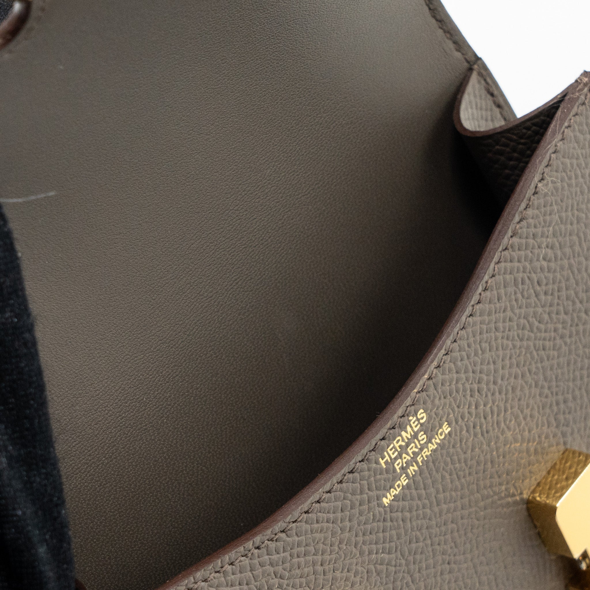 Hermes Constance Slim Epsom Gris Etain GHW Stamp Z - Image 14