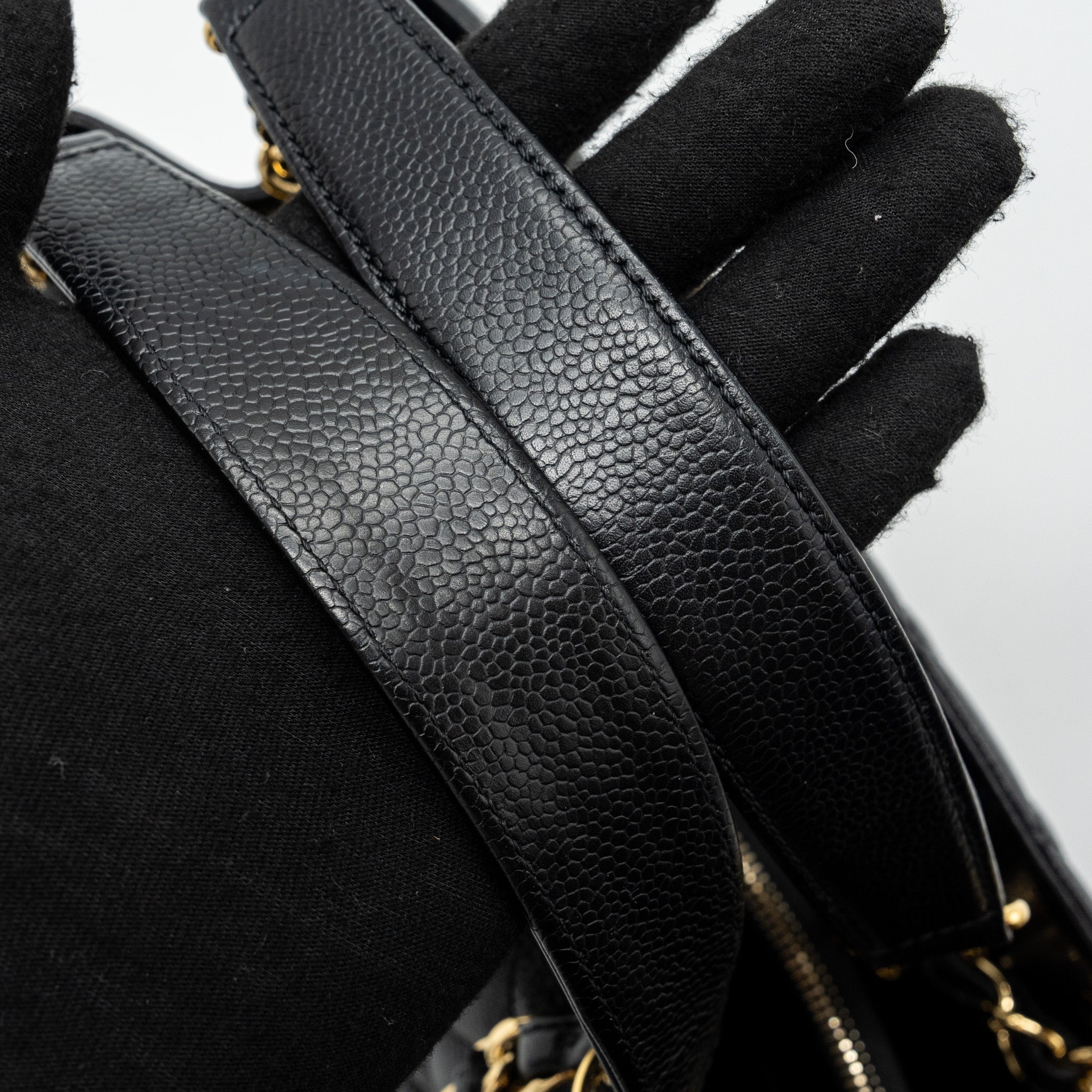 Chanel grand shopping tote bag caviar Black GHW - Image 8
